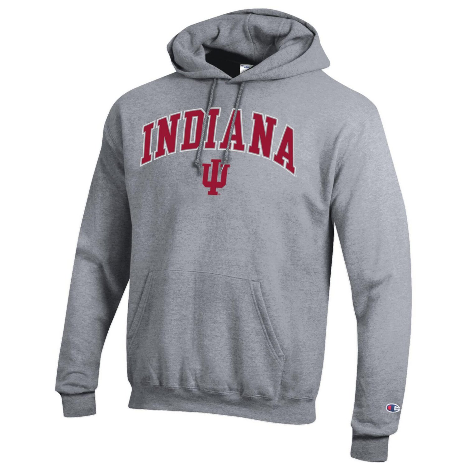 Champion Indiana Hoosiers Arched Logo Fleece Pullover Hoodie - view number 2