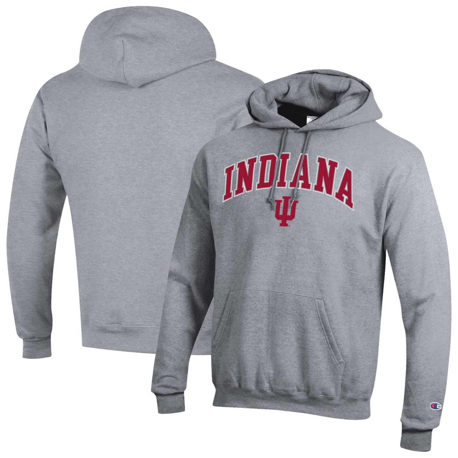Champion Indiana Hoosiers Arched Logo Fleece Pullover Hoodie - view number 1