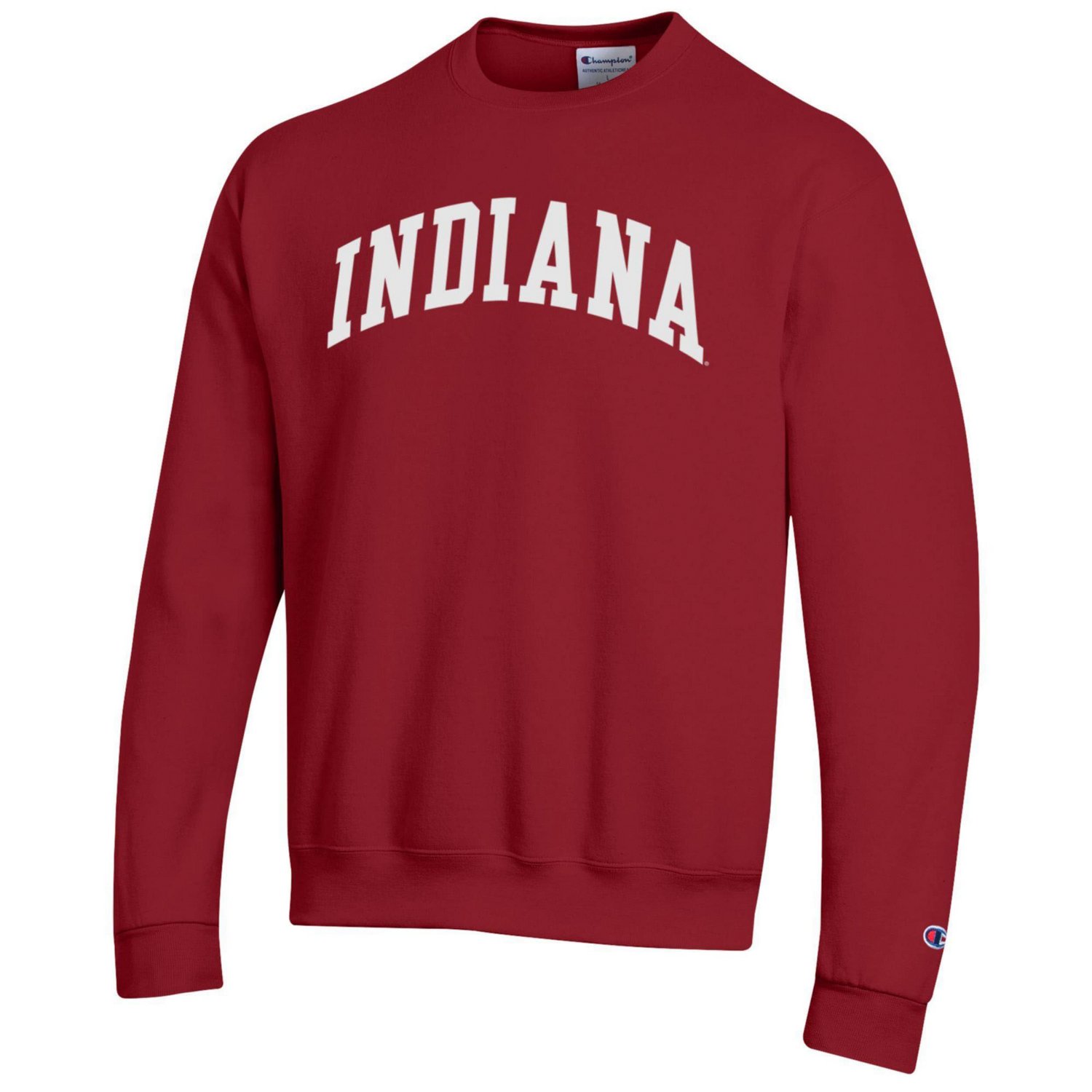 Champion Indiana Hoosiers Basic Arch Fleece Pullover Sweatshirt - view number 2