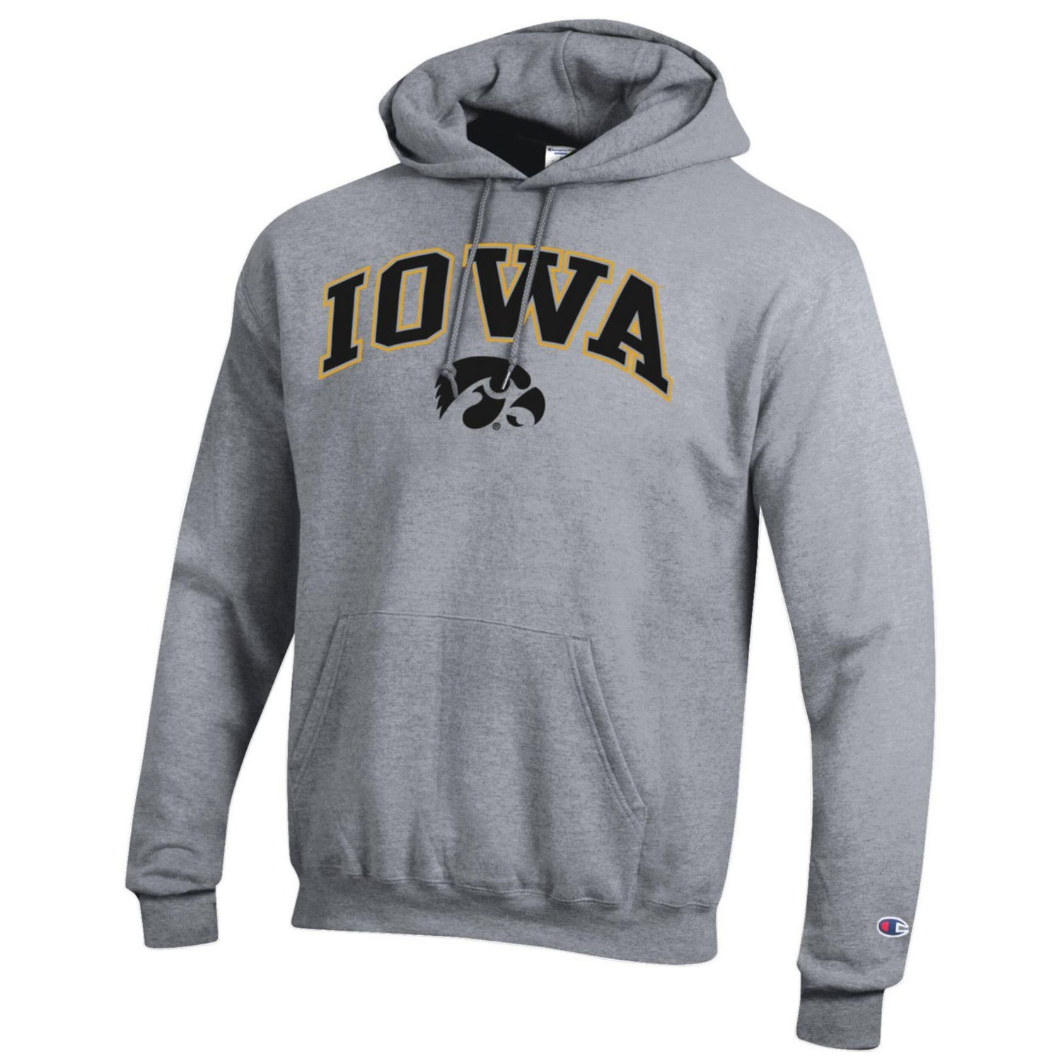 Champion Iowa Hawkeyes Arched Logo Fleece Pullover Hoodie - view number 2