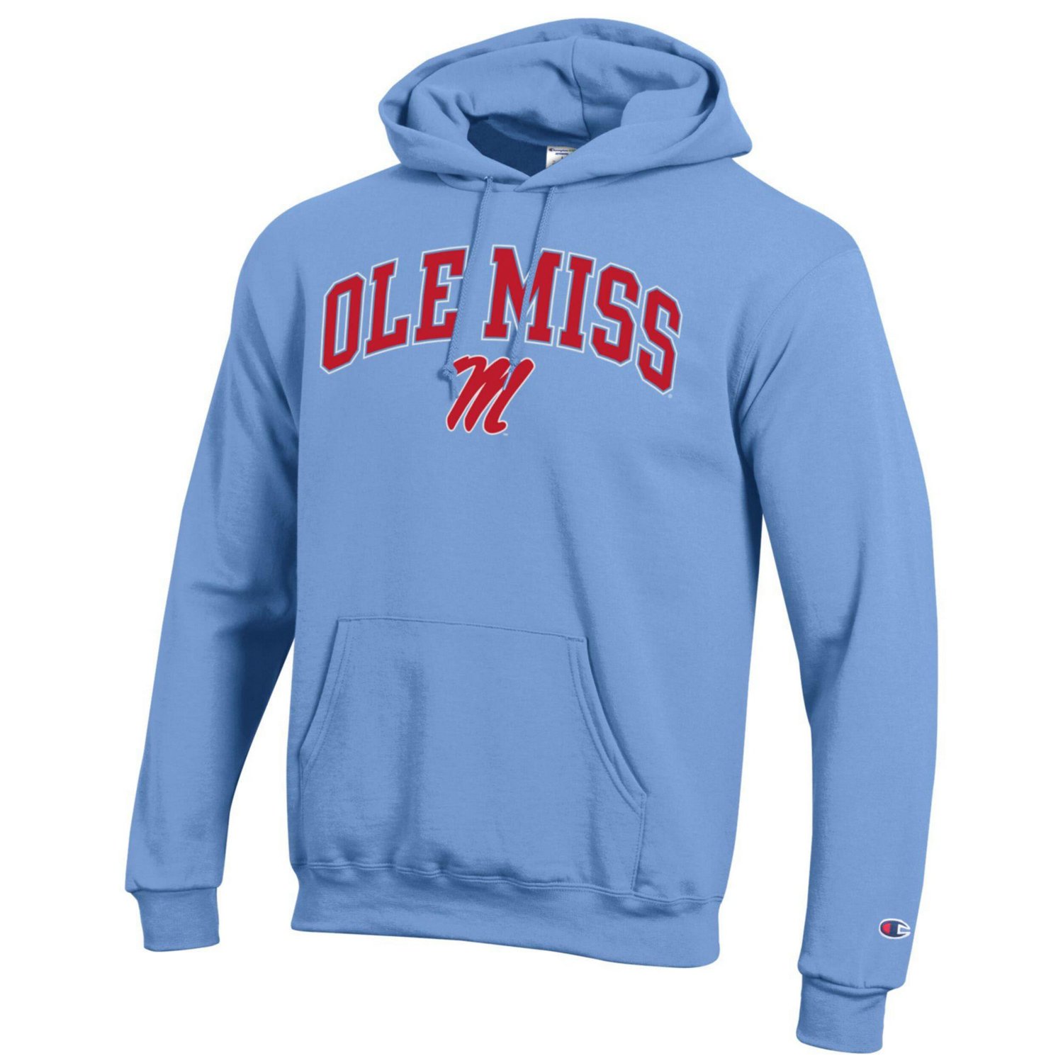 Champion Light Ole Miss Rebels Arched Logo Fleece Pullover Hoodie - view number 2