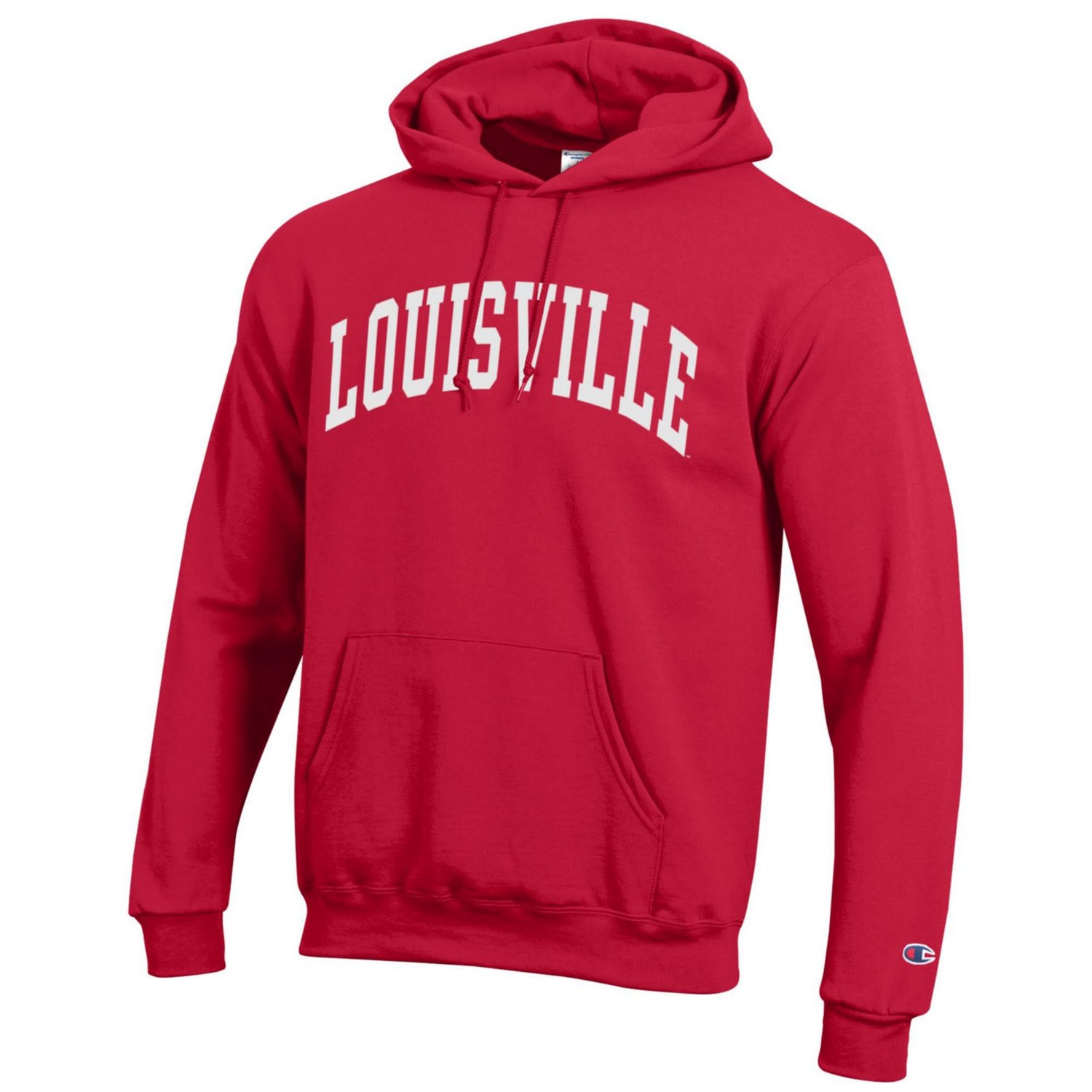 Champion Louisville Cardinals Basic Arch Fleece Pullover Hoodie - view number 2