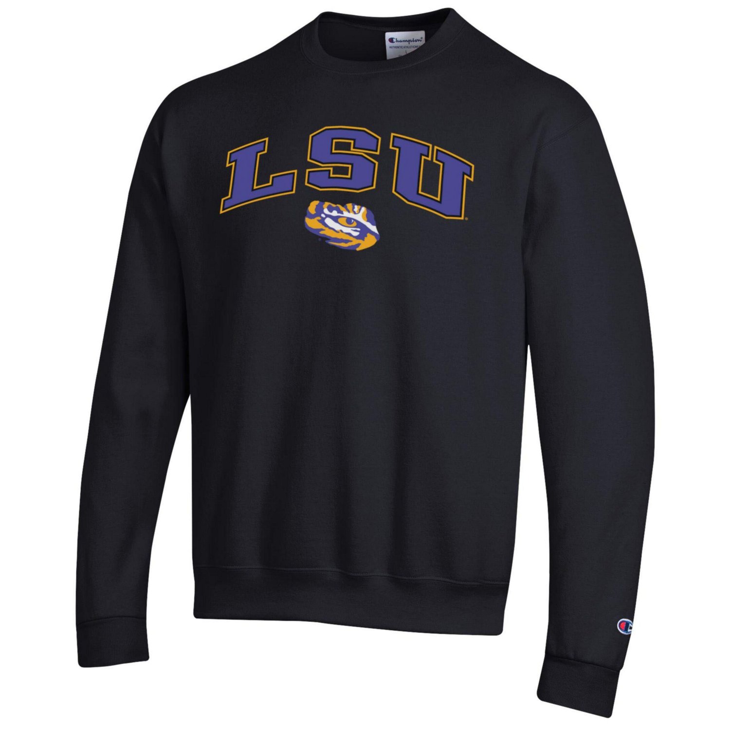 Champion LSU Tigers Arch Over Logo Pullover Sweatshirt - view number 2