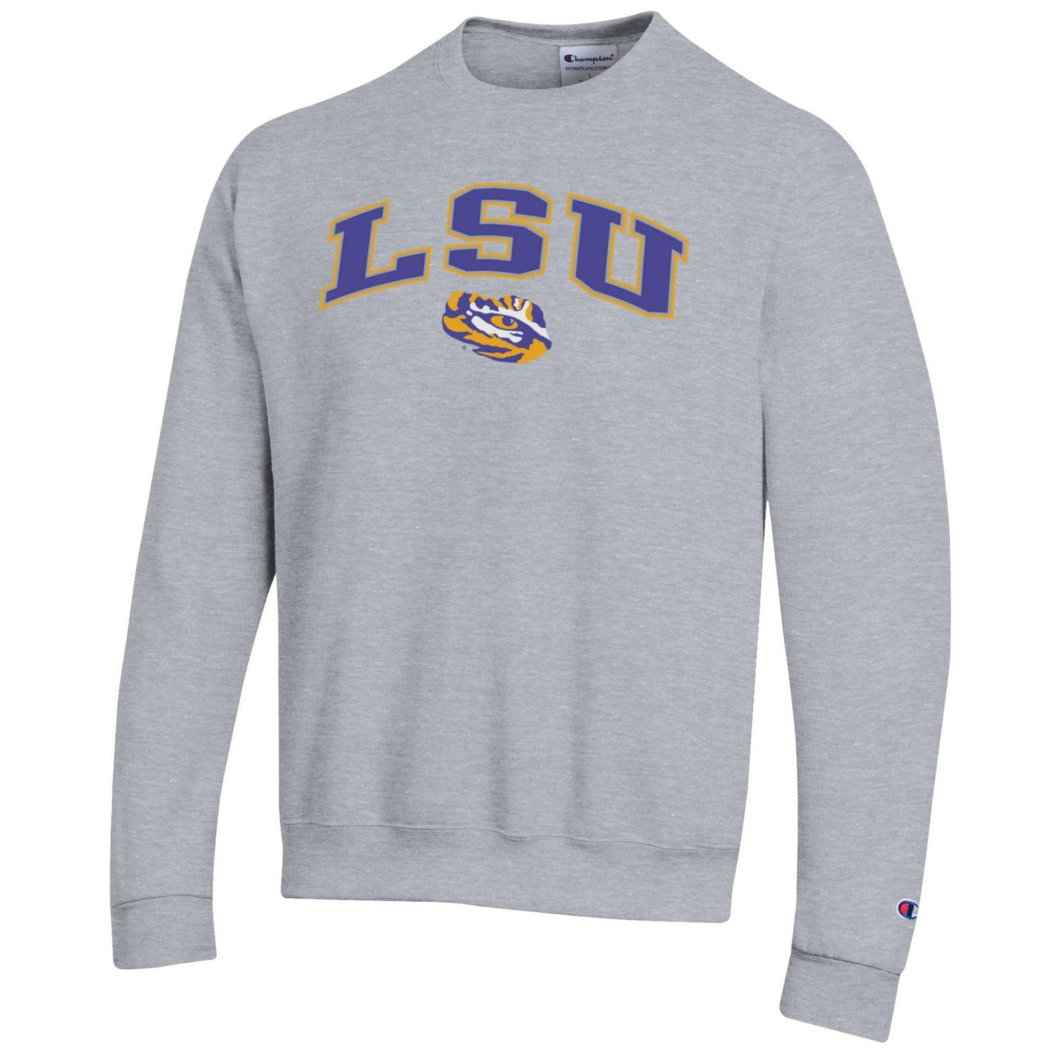 Champion LSU Tigers Arch Over Logo Pullover Sweatshirt - view number 2