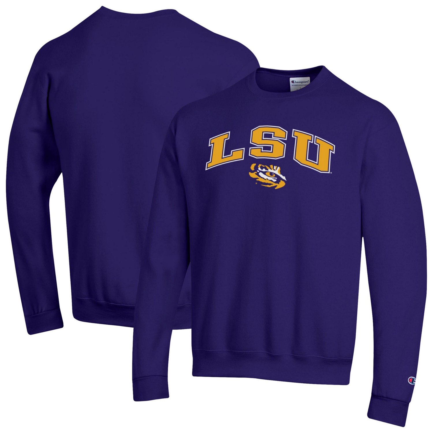 Champion LSU Tigers Arch Over Logo Pullover Sweatshirt - view number 1