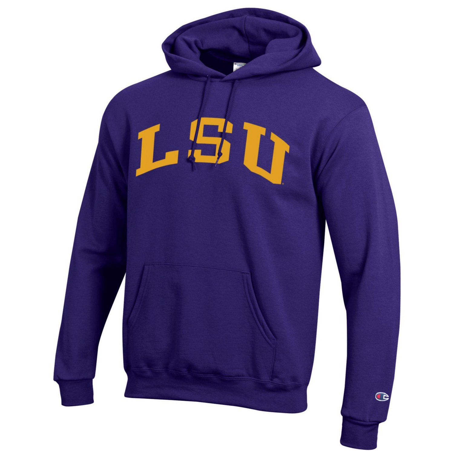 Champion LSU Tigers Basic Arch Fleece Pullover Hoodie - view number 2