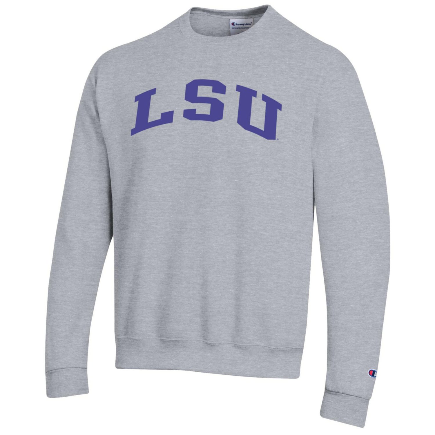 Champion LSU Tigers Basic Arch Fleece Pullover Sweatshirt - view number 2
