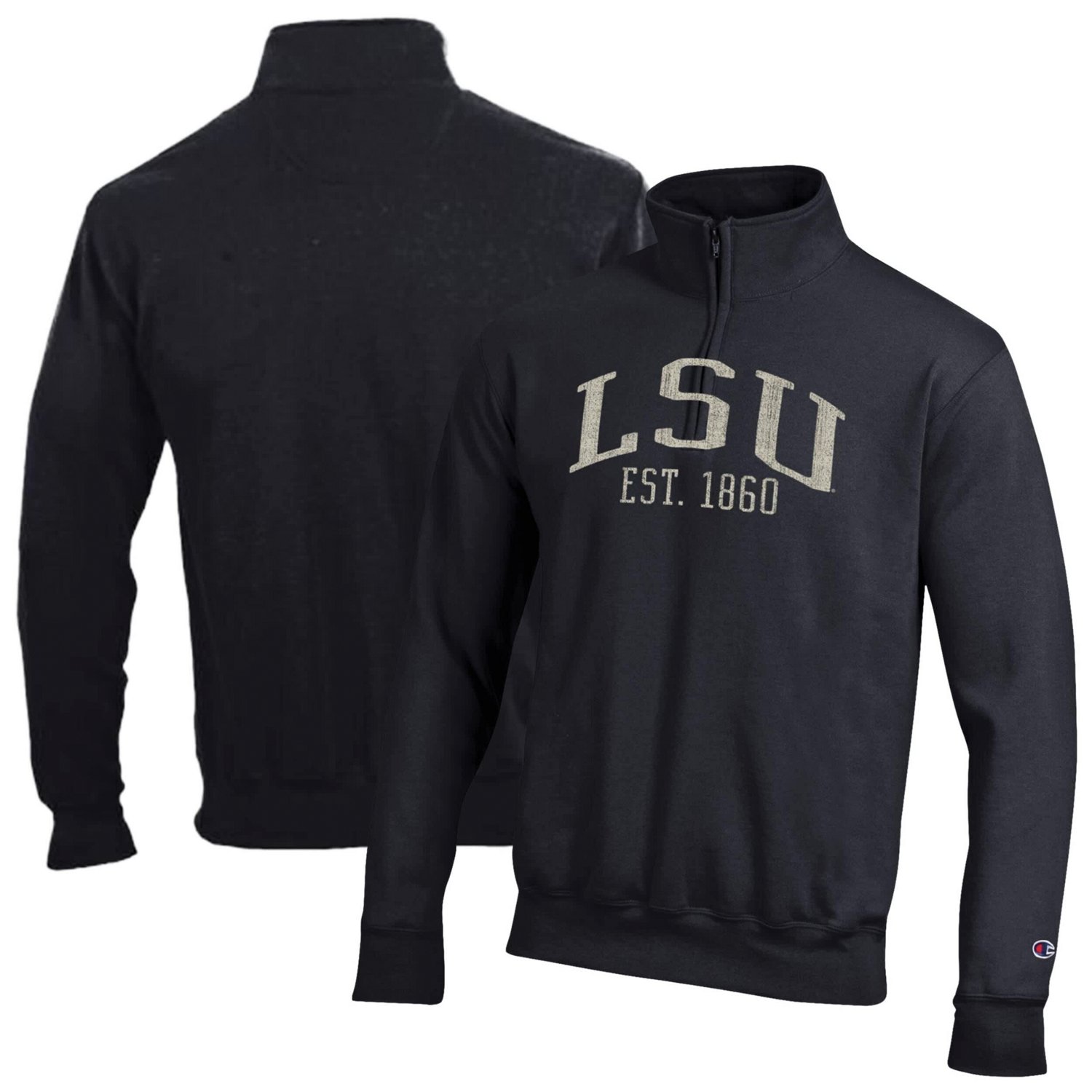 Champion LSU Tigers Powerblend Quarter-Zip Pullover
