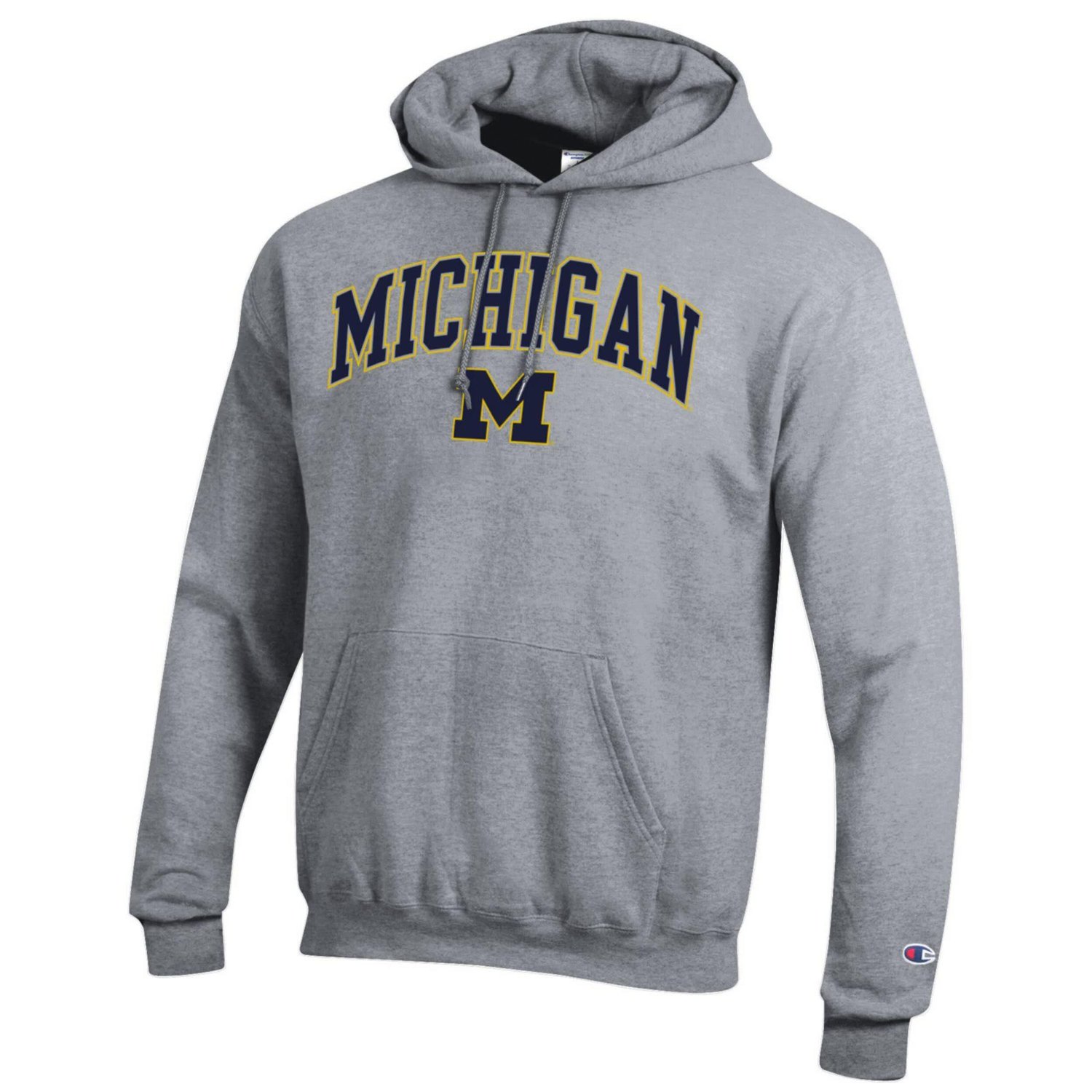 Champion Michigan Wolverines Arch Over Logo Pullover Hoodie - view number 2
