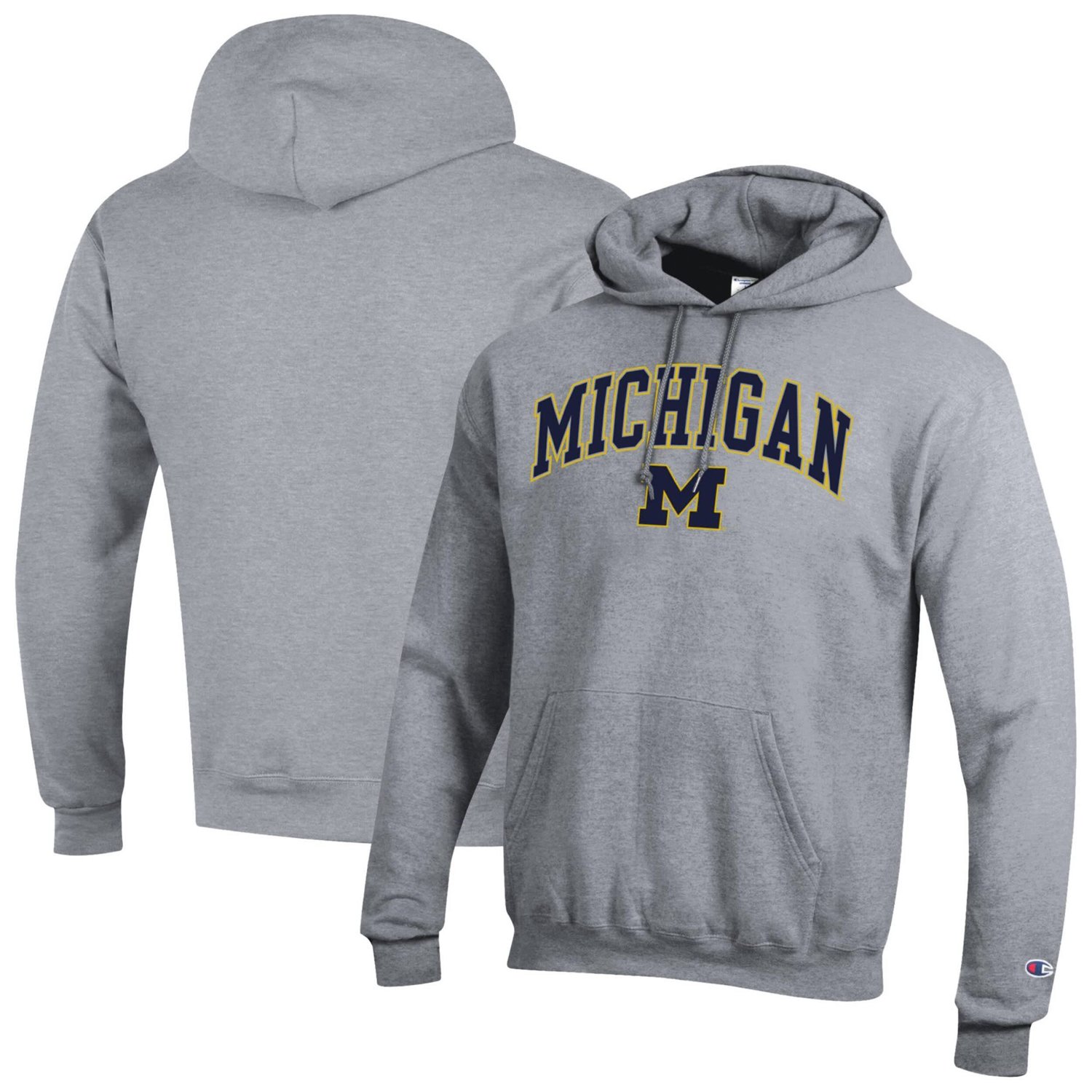 Champion Michigan Wolverines Arch Over Logo Pullover Hoodie - view number 1