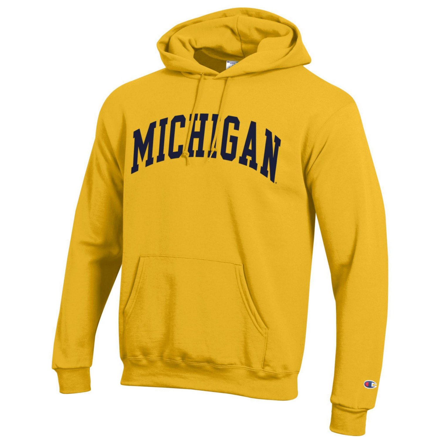 Champion Michigan Wolverines Basic Arch Fleece Pullover Hoodie - view number 2