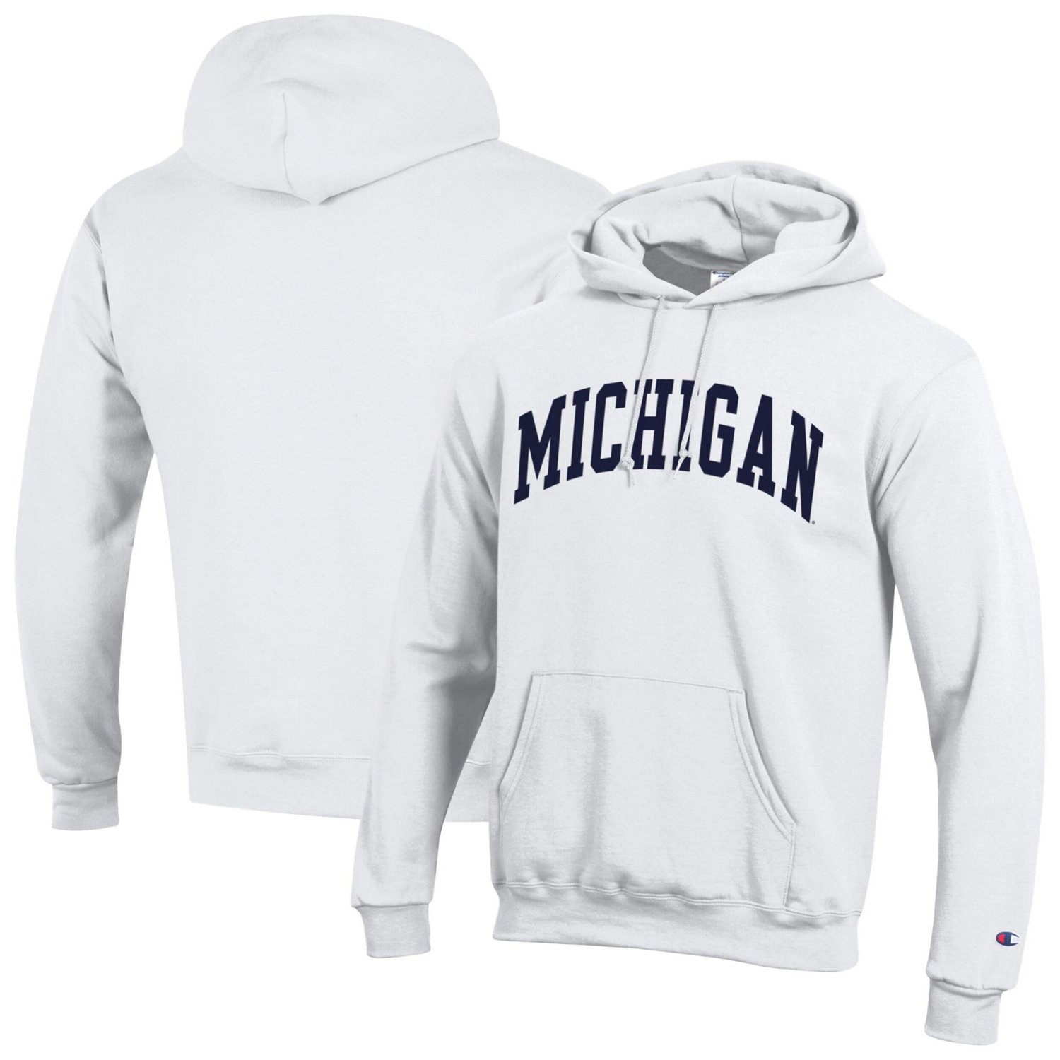 Champion Michigan Wolverines Basic Arch Fleece Pullover Hoodie - view number 1