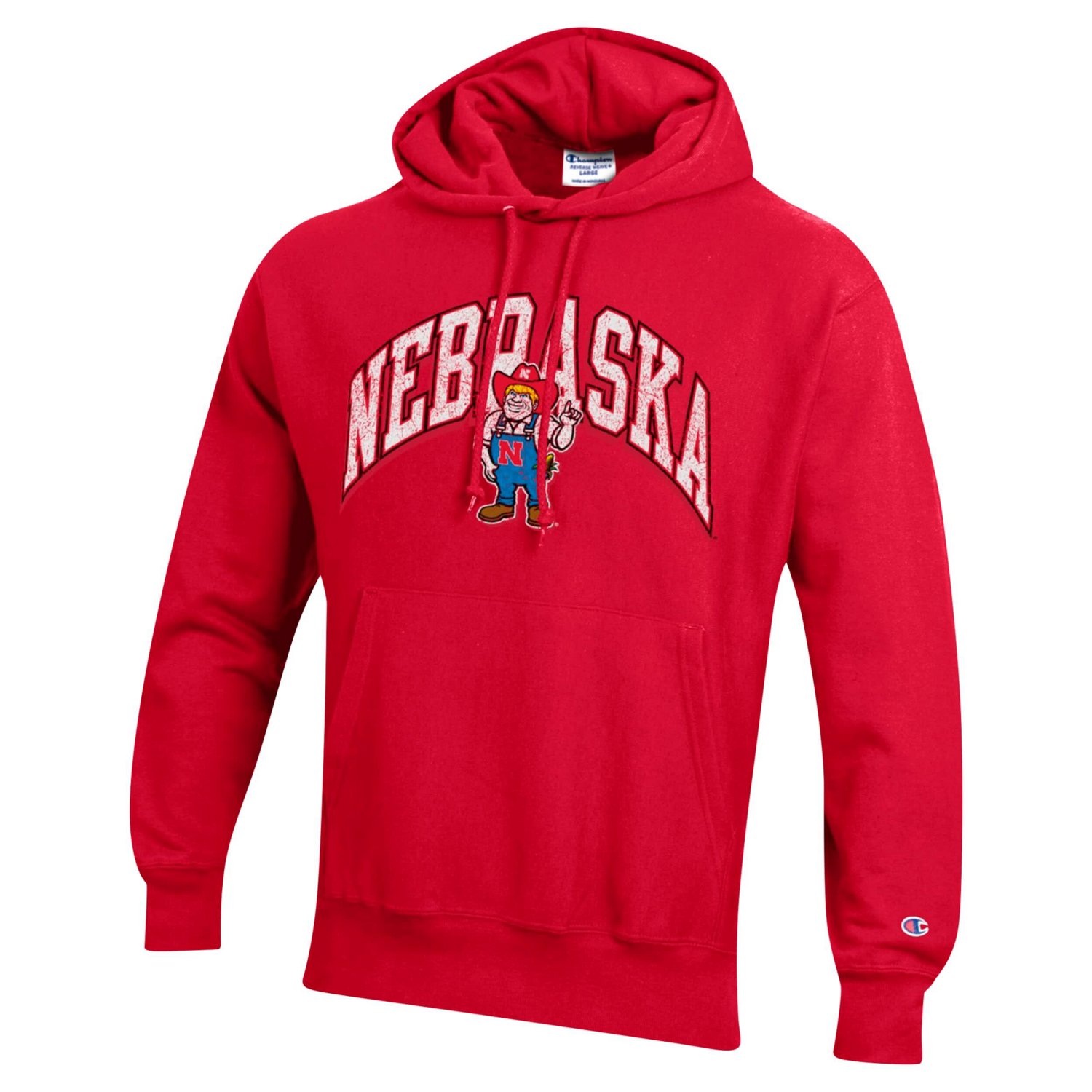 Champion Nebraska Huskers Vault Late Night Reverse Weave Pullover Hoodie                                                         - view number 2
