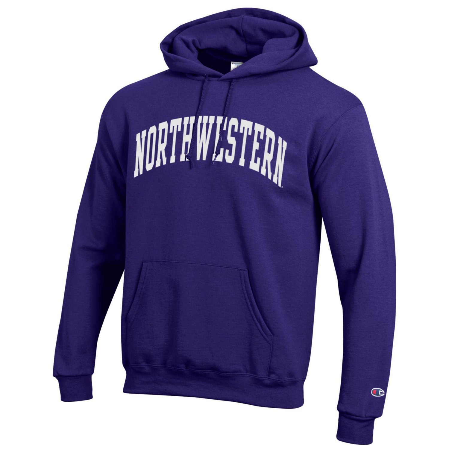 Champion Northwestern Wildcats Basic Arch Fleece Pullover Hoodie - view number 2