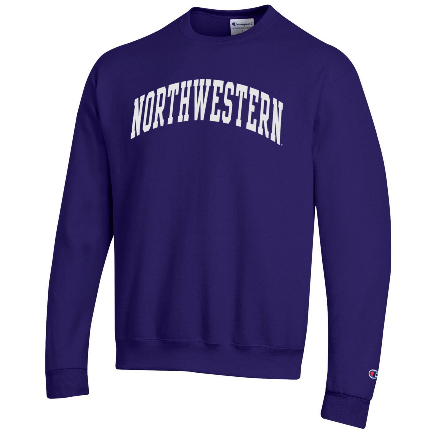 Champion Northwestern Wildcats Basic Arch Fleece Pullover Sweatshirt - view number 2