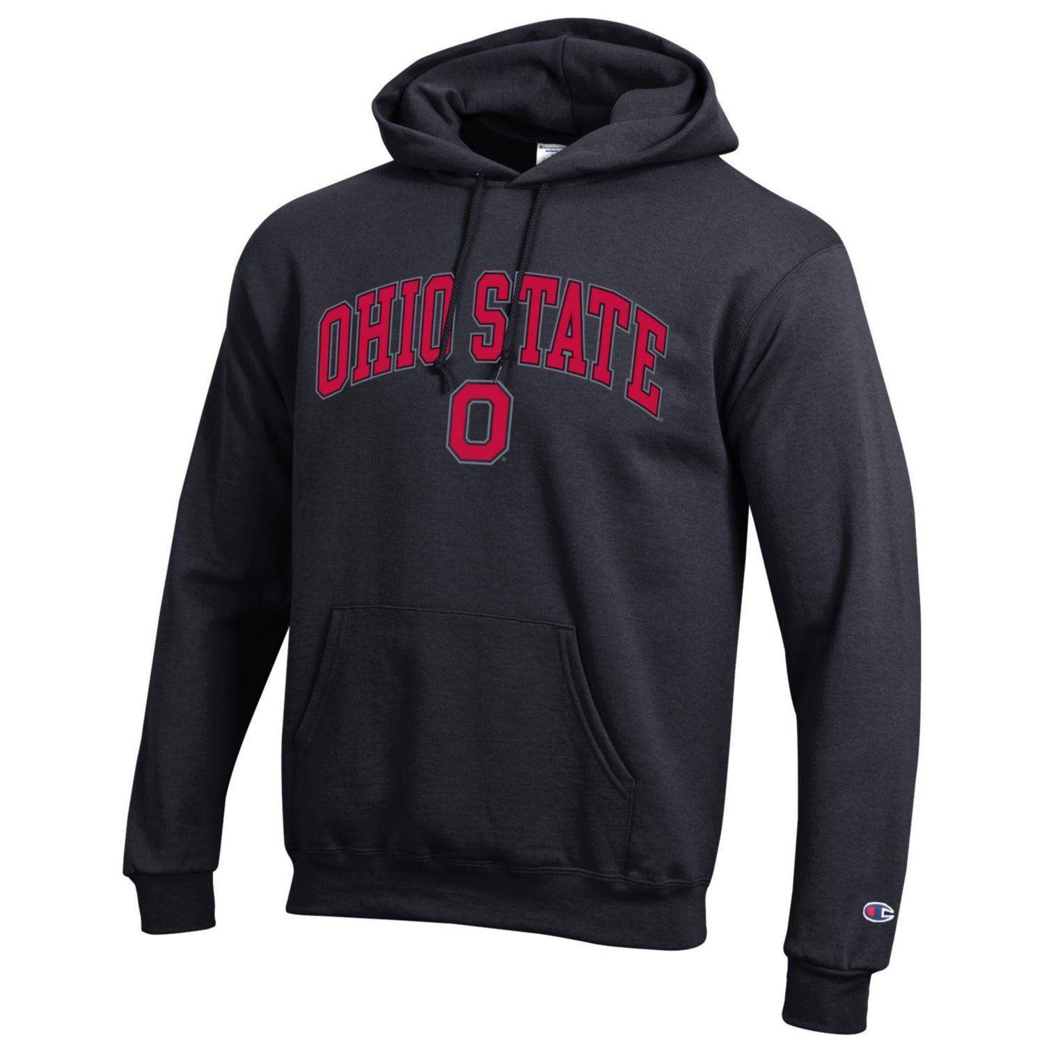 Champion Ohio State Buckeyes Arched Logo Fleece Pullover Hoodie - view number 2