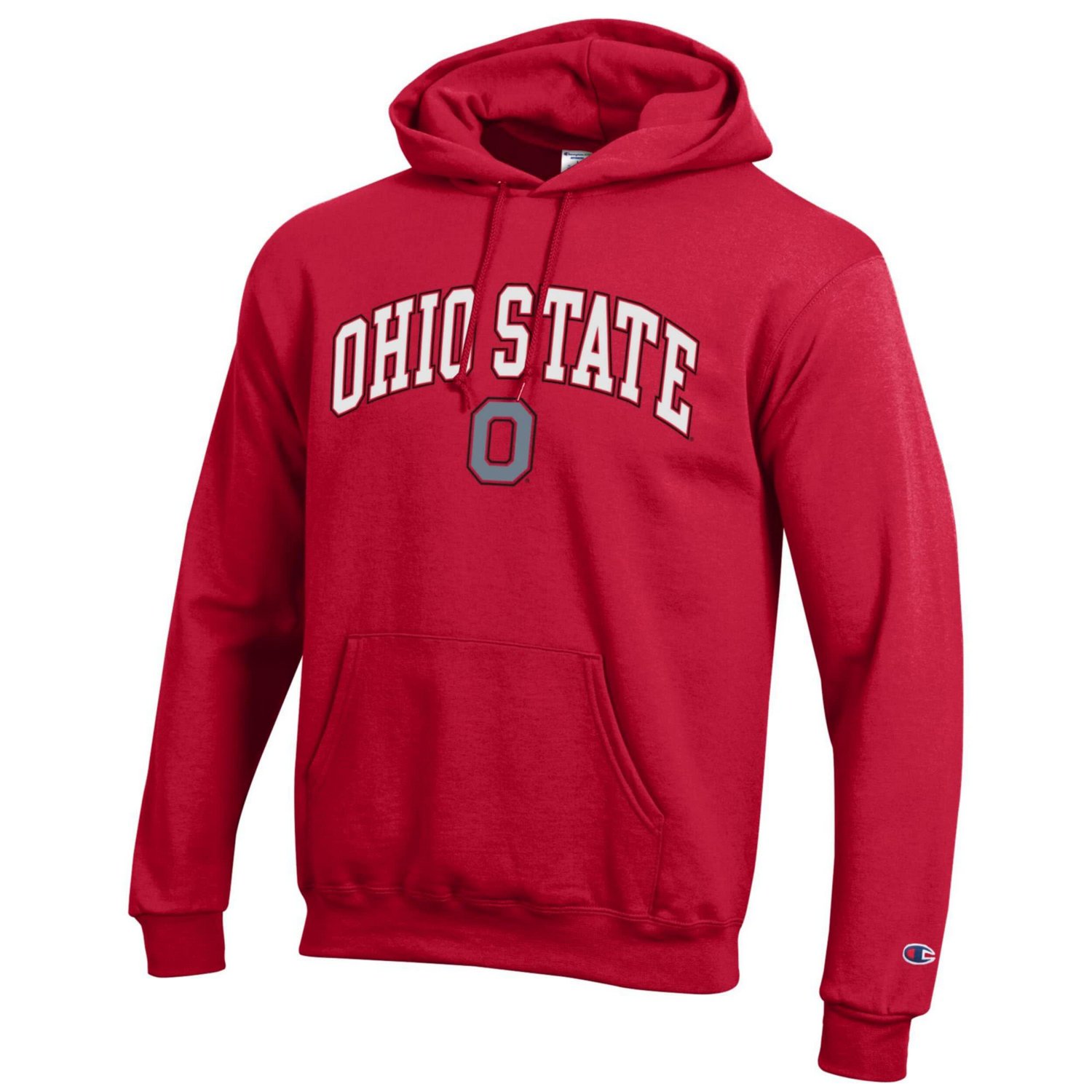 Champion Ohio State Buckeyes Arched Logo Fleece Pullover Hoodie - view number 2
