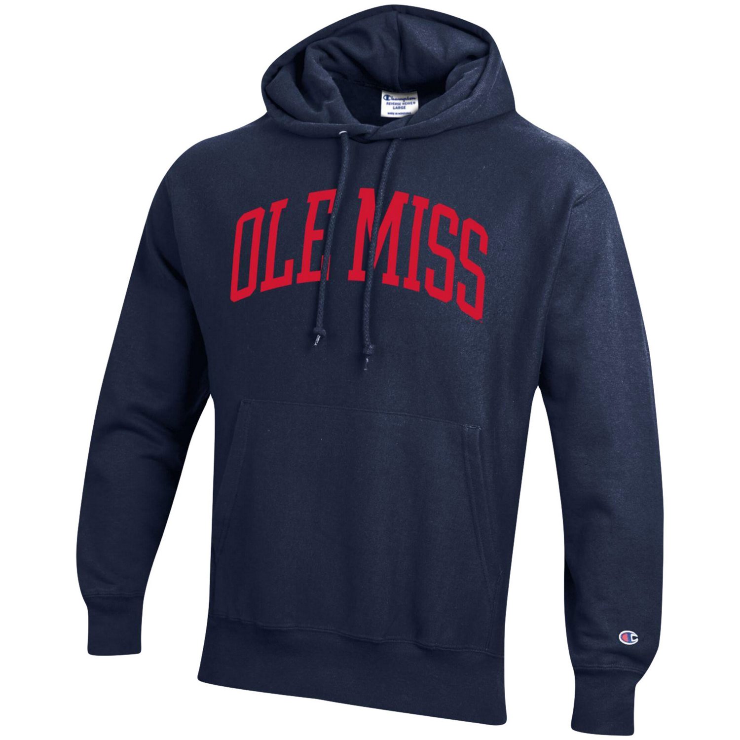 Champion Ole Miss Rebels Team Arch Reverse Weave Pullover Hoodie Academy