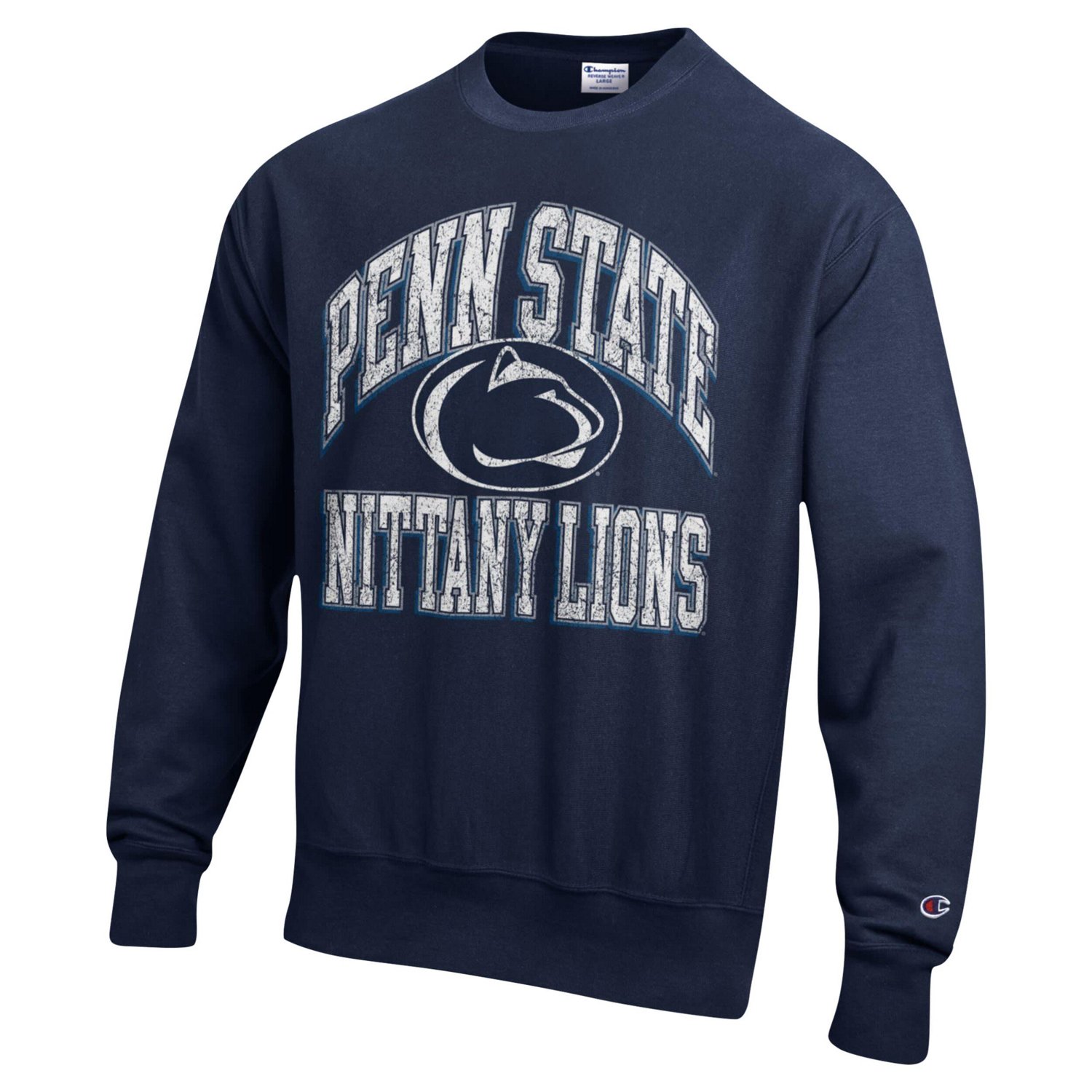 Champion Penn State Nittany Lions Vault Late Night Reverse Weave Pullover Sweatshirt                                             - view number 2
