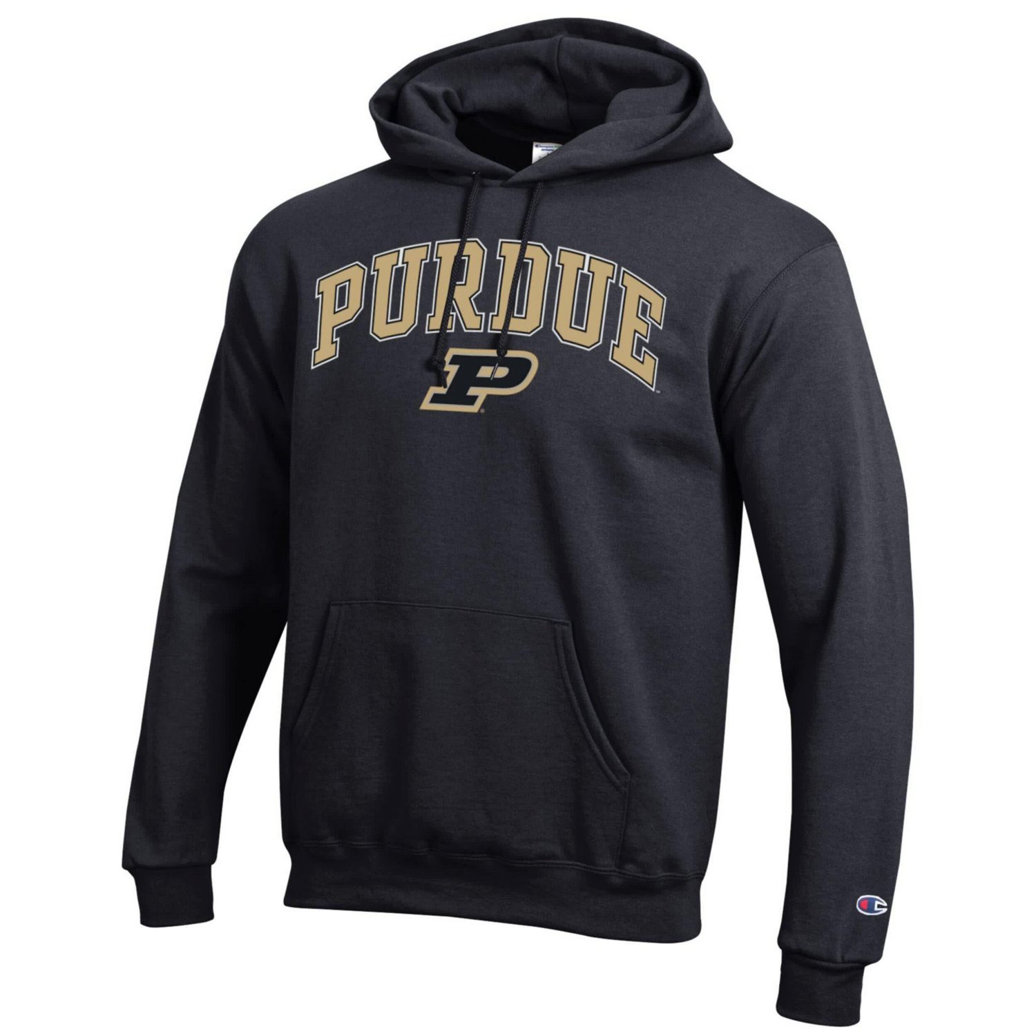 Champion Purdue Boilermakers Arched Logo Fleece Pullover Hoodie - view number 2