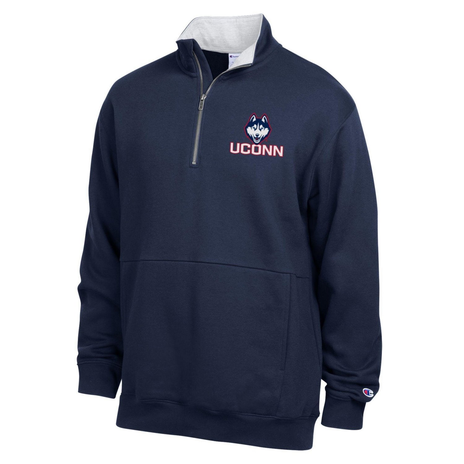 Champion UConn Huskies Fleece Quarter-Zip Pullover