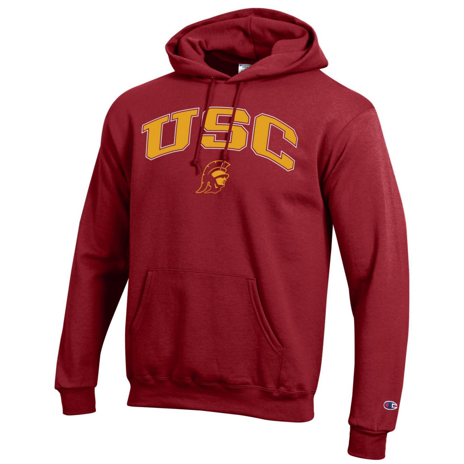 Champion USC Trojans Arched Logo Fleece Pullover Hoodie - view number 2