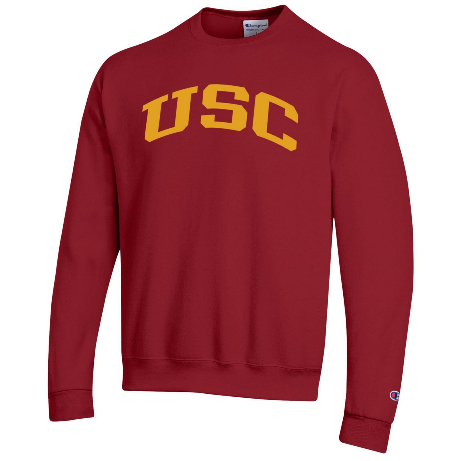 Champion USC Trojans Basic Arch Fleece Pullover Sweatshirt - view number 2