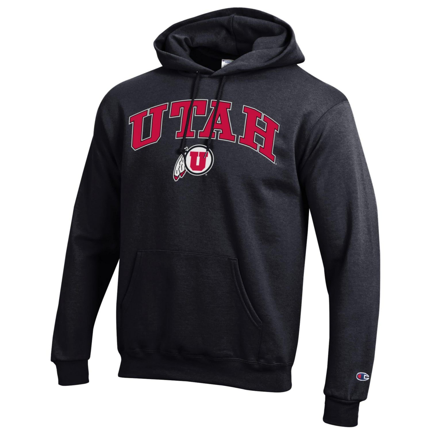 Champion Utah Utes Arch Over Logo Pullover Hoodie - view number 2