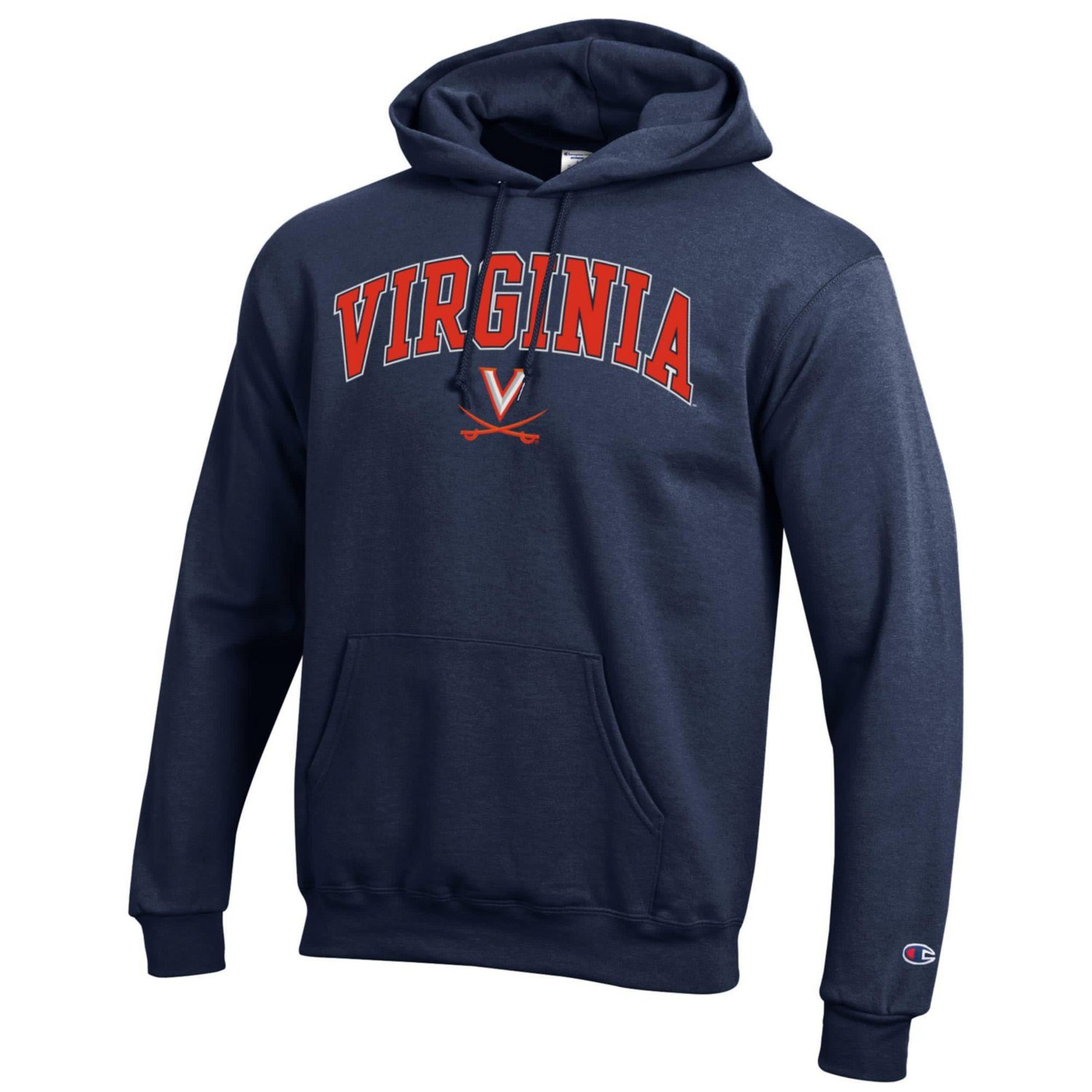 Champion Virginia Cavaliers Arched Logo Fleece Pullover Hoodie - view number 2