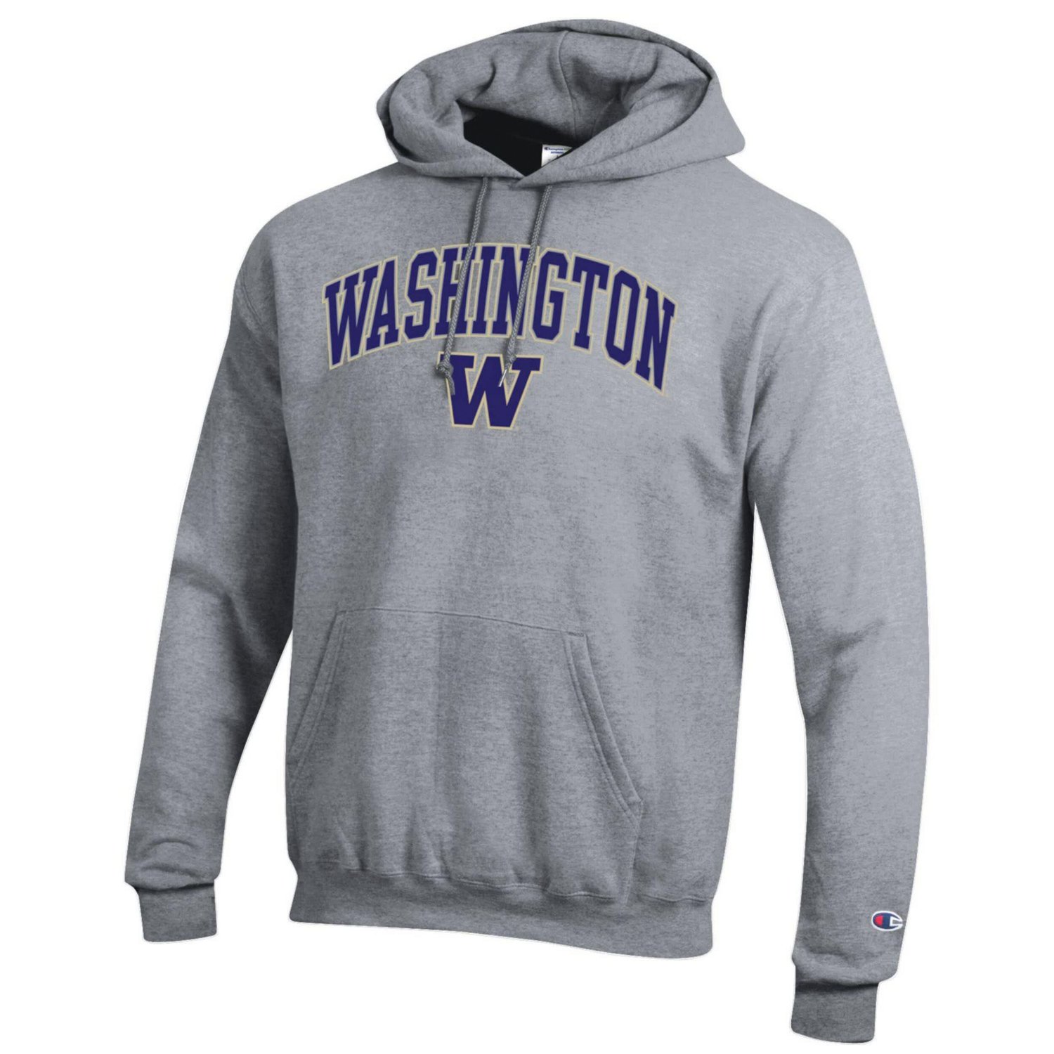 Champion Washington Huskies Arched Logo Fleece Pullover Hoodie - view number 2
