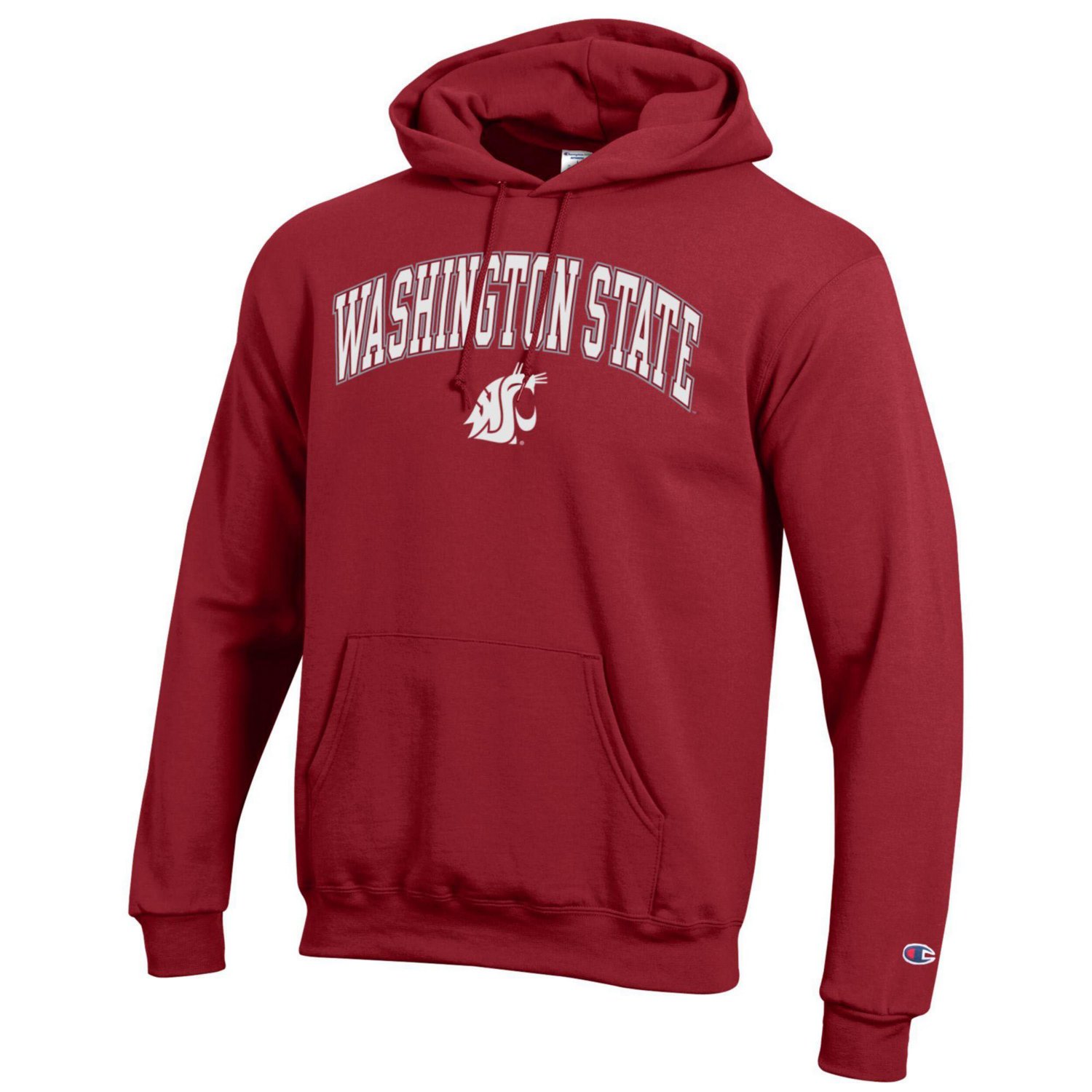 Champion Washington State Cougars Arched Logo Fleece Pullover Hoodie - view number 2