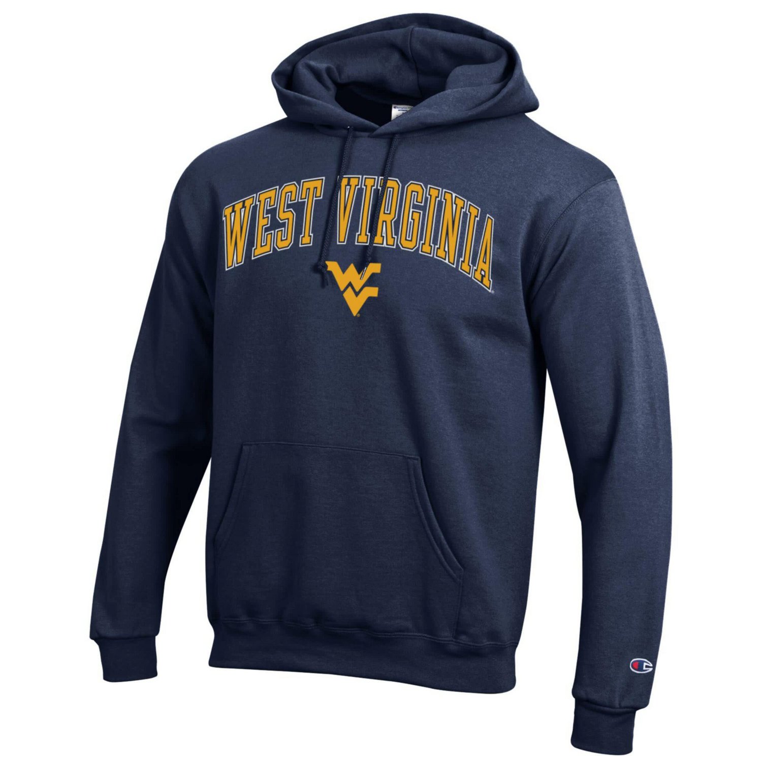 Champion West Virginia Mountaineers Arched Logo Fleece Pullover Hoodie - view number 2