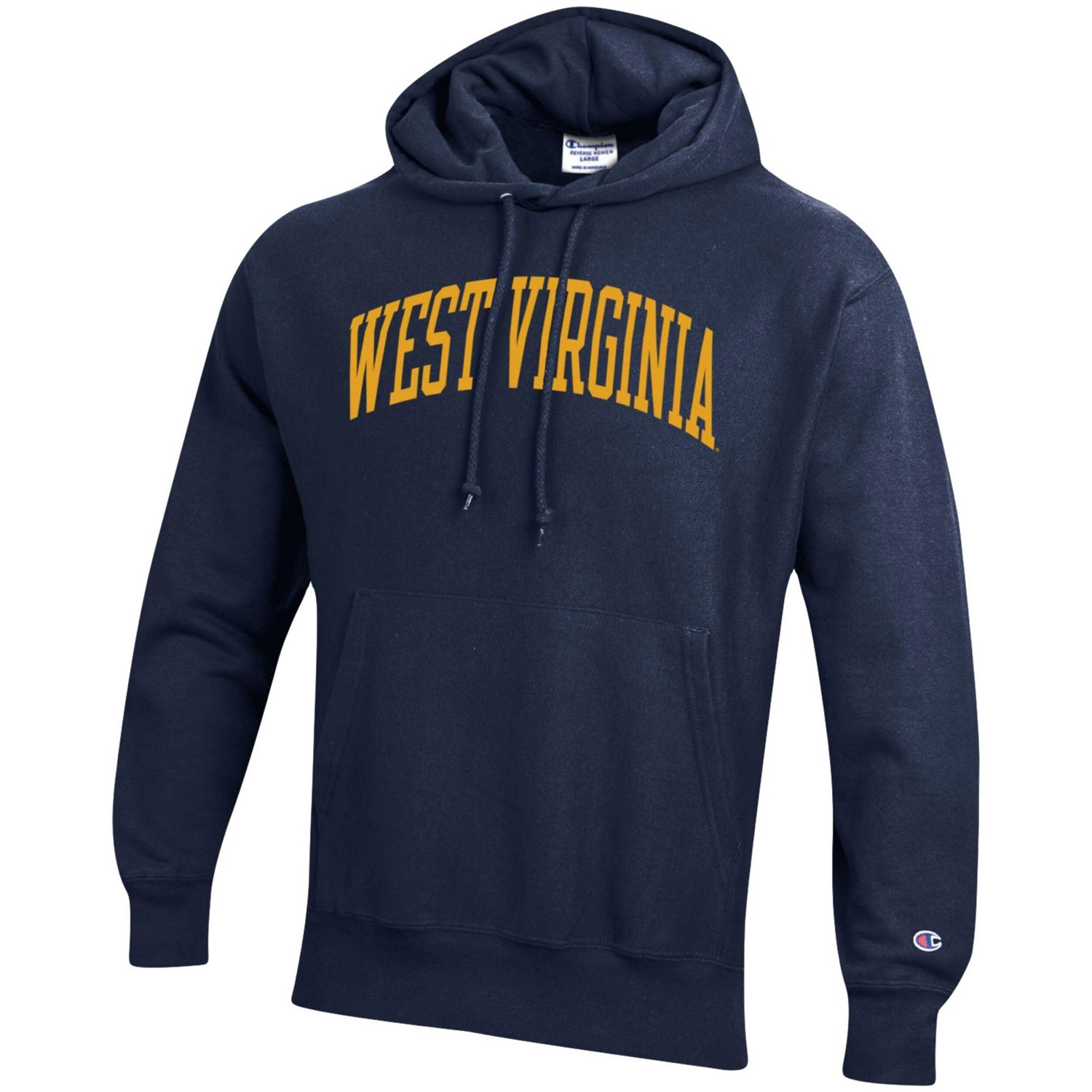 Champion West Virginia Mountaineers Team Arch Reverse Weave Pullover Hoodie