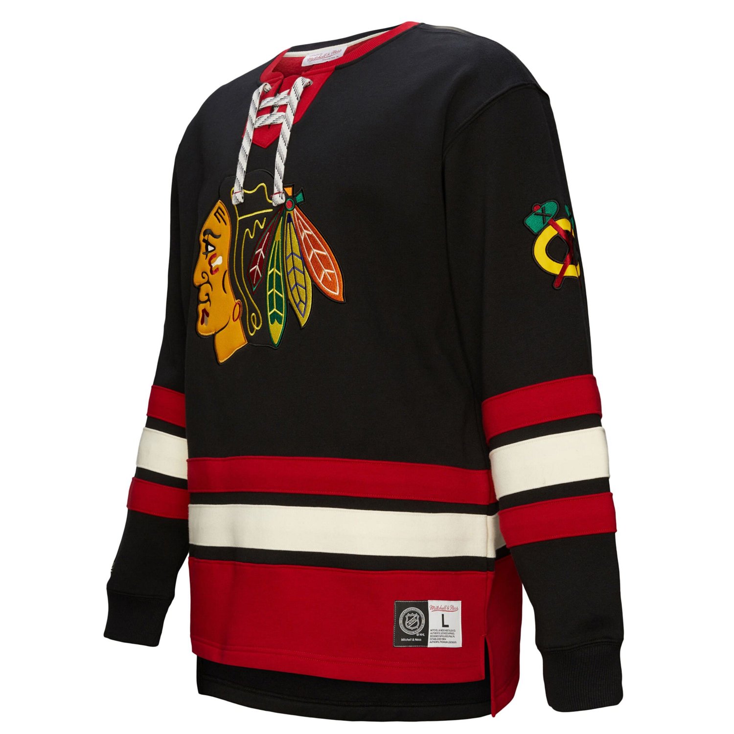 Chicago hawks Heritage Lace-Up Pullover Sweatshirt - view number 2