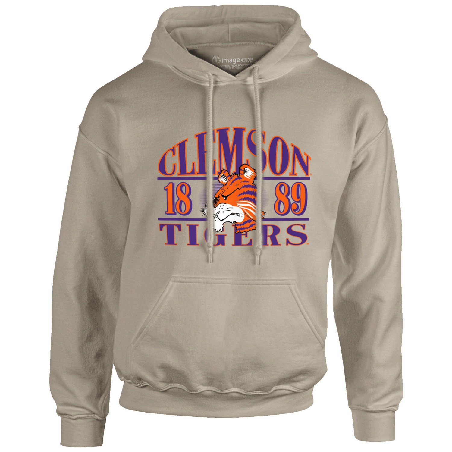Clemson Tigers Upper Arch Letters Pullover Hoodie - view number 2
