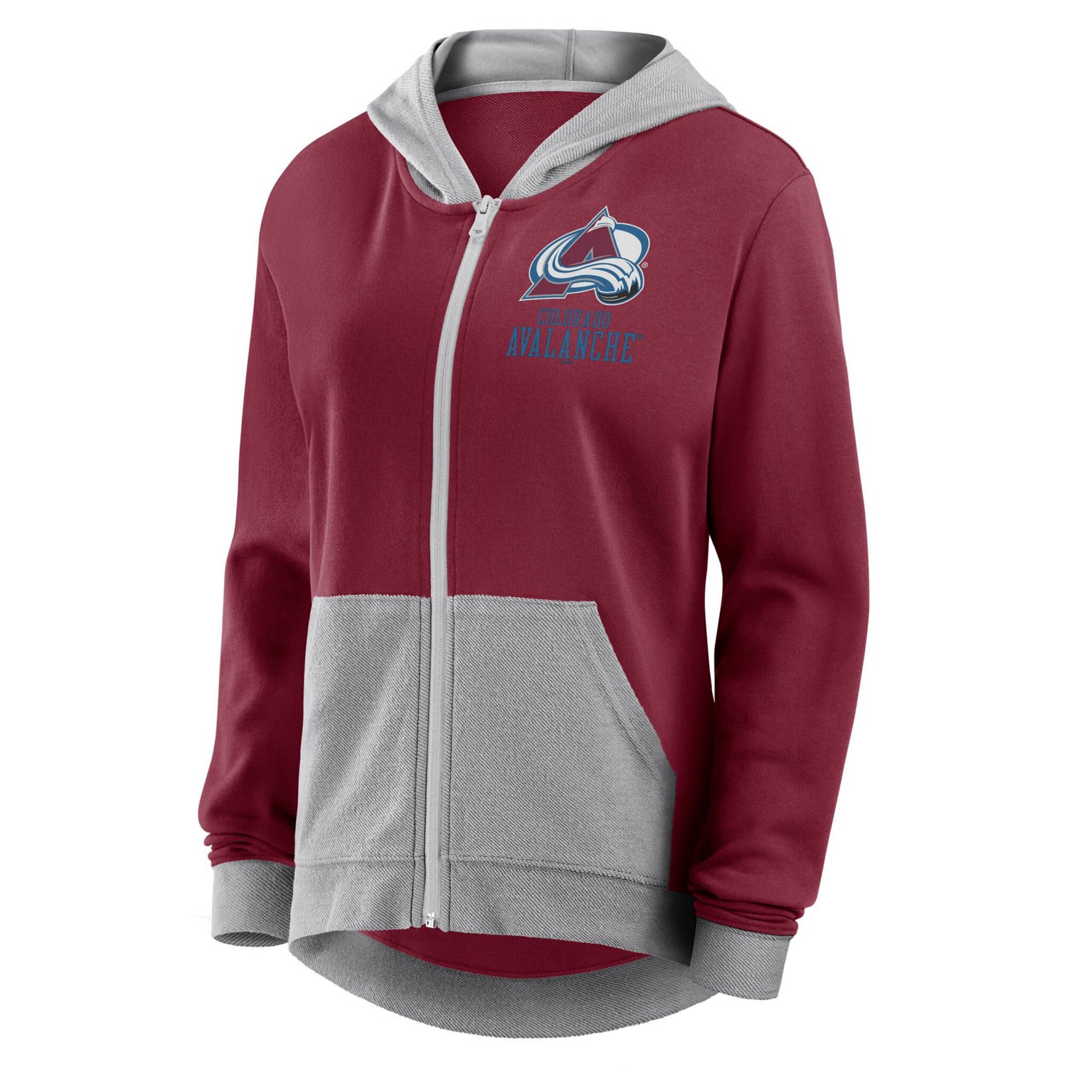 Colorado Avalanche Hit It French Terry Full-Zip Hoodie - view number 2