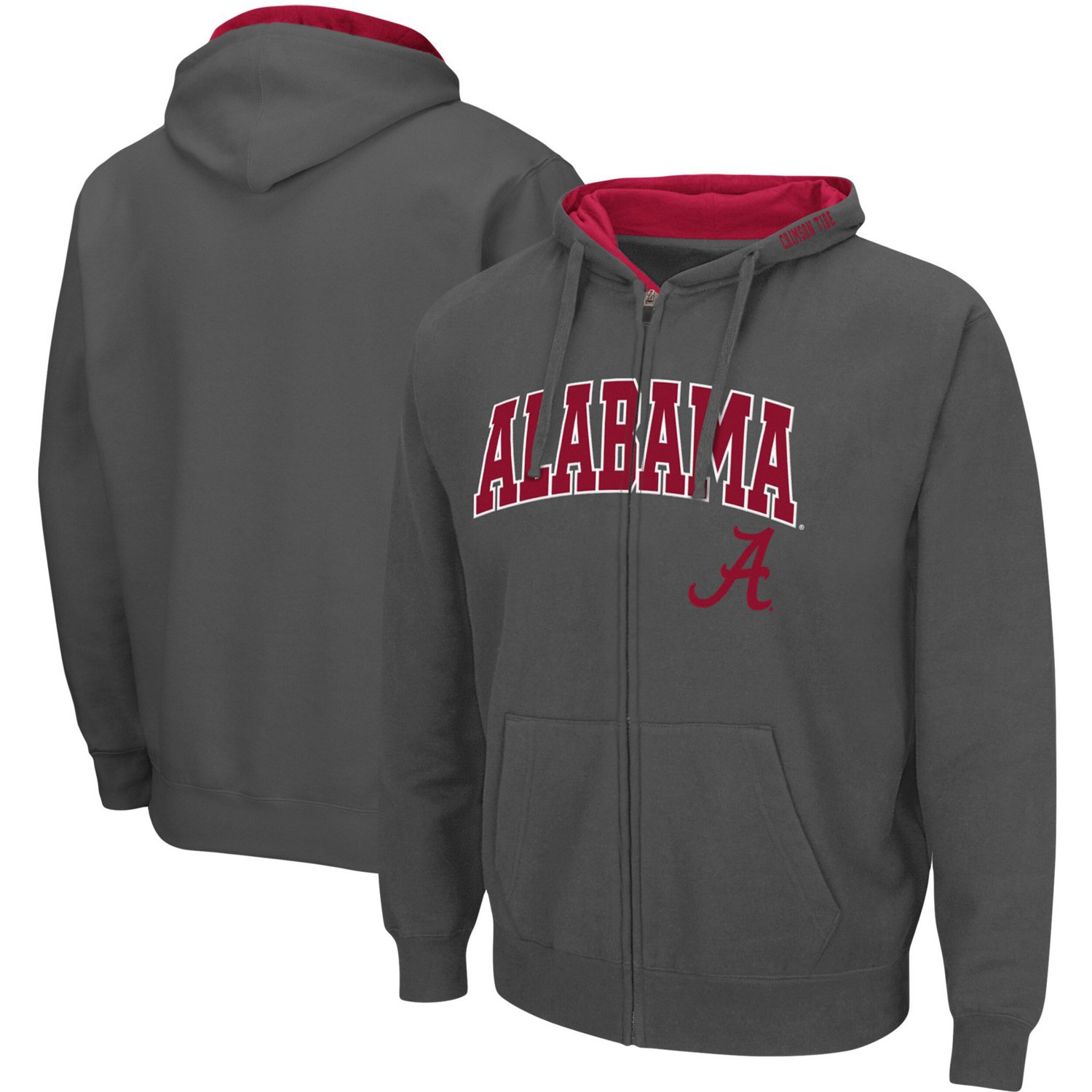 Colosseum Alabama Crimson Tide Arch  Logo 30 Full-Zip Hoodie