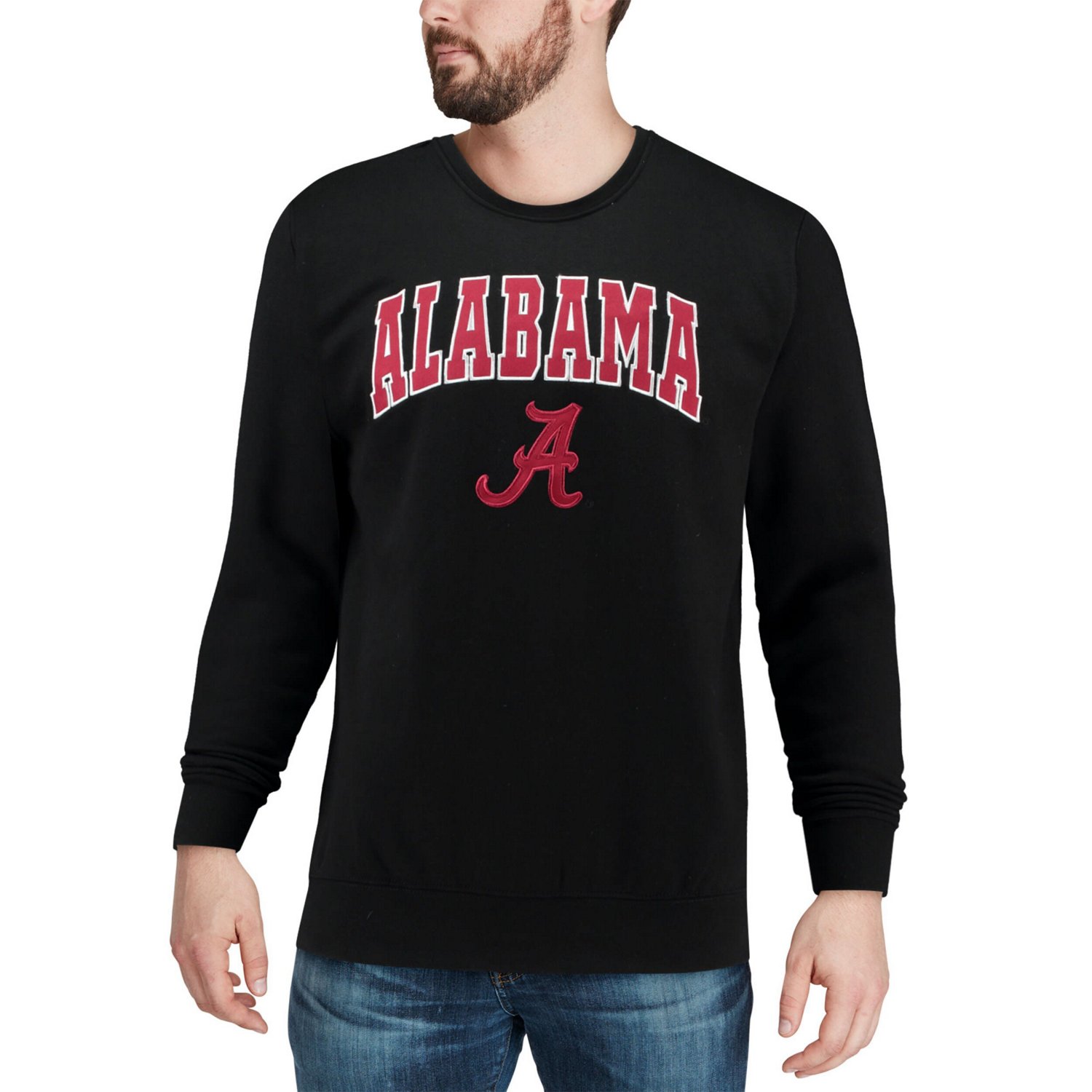 Colosseum Alabama Crimson Tide Arch  Logo Crew Neck Sweatshirt - view number 4