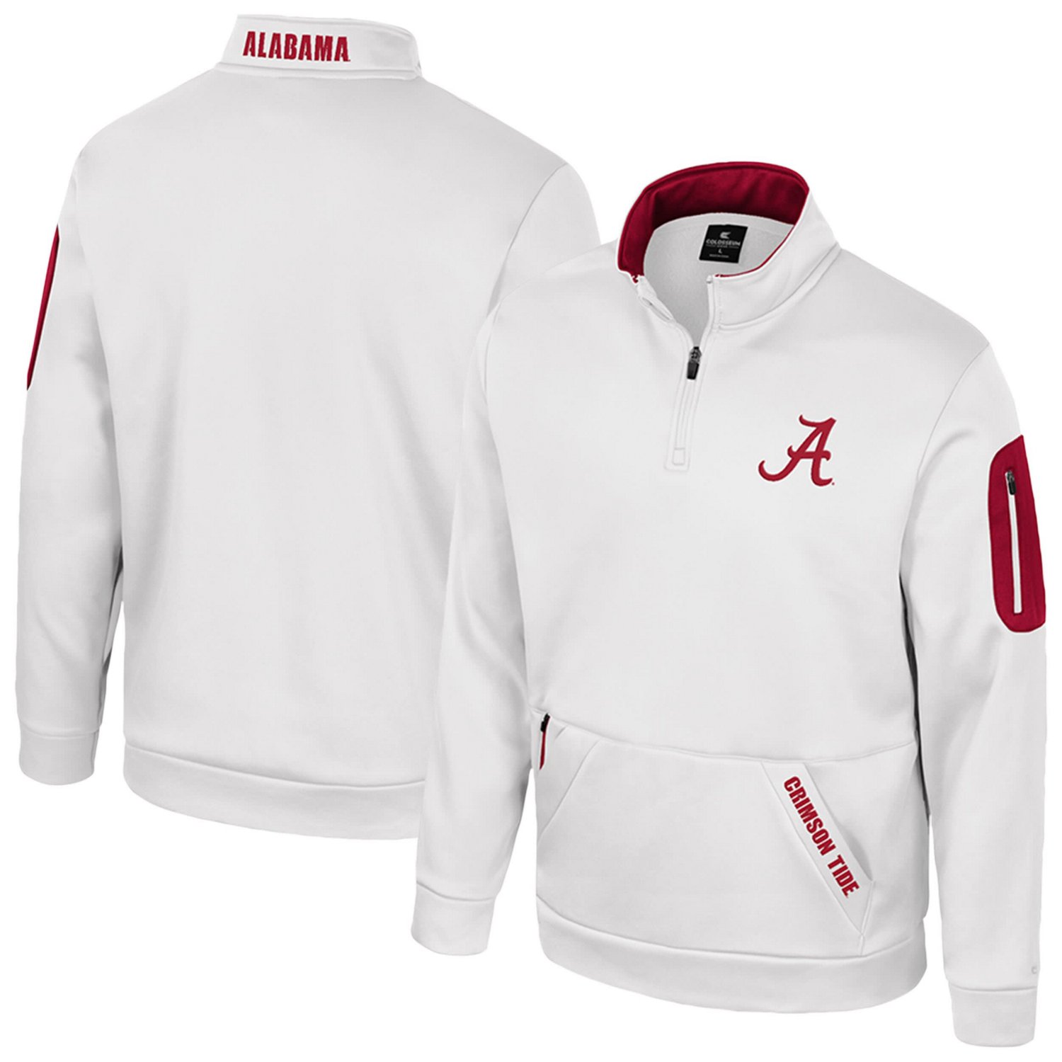 Colosseum Alabama Crimson Tide Mainframe Quarter-Zip Fleece Jacket                                                               - view number 1