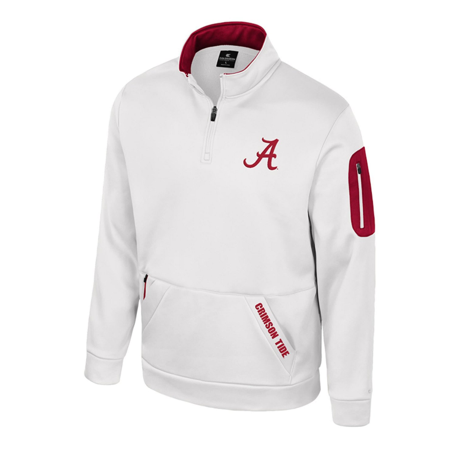 Colosseum Alabama Crimson Tide Mainframe Quarter-Zip Fleece Jacket                                                               - view number 2