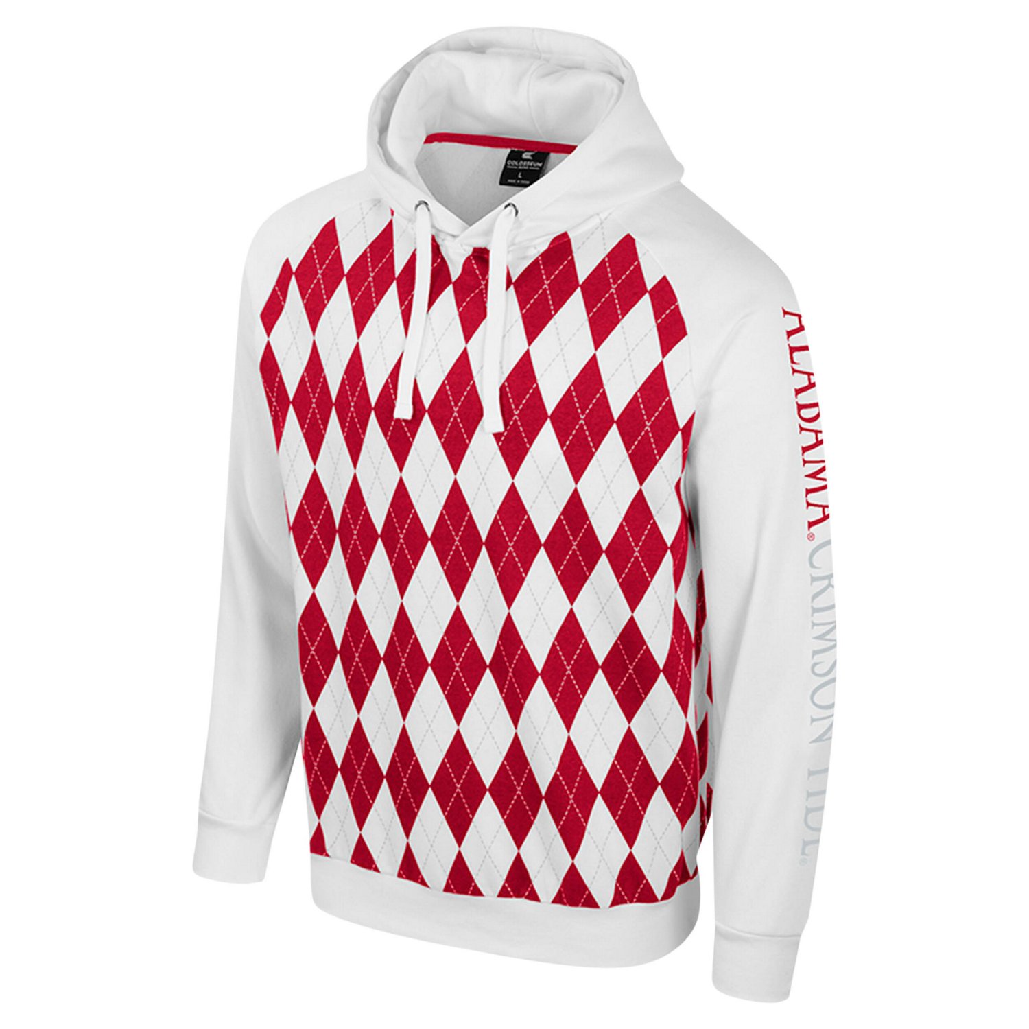 Colosseum Alabama Crimson Tide The Dealio Raglan Pullover Hoodie                                                                 - view number 2