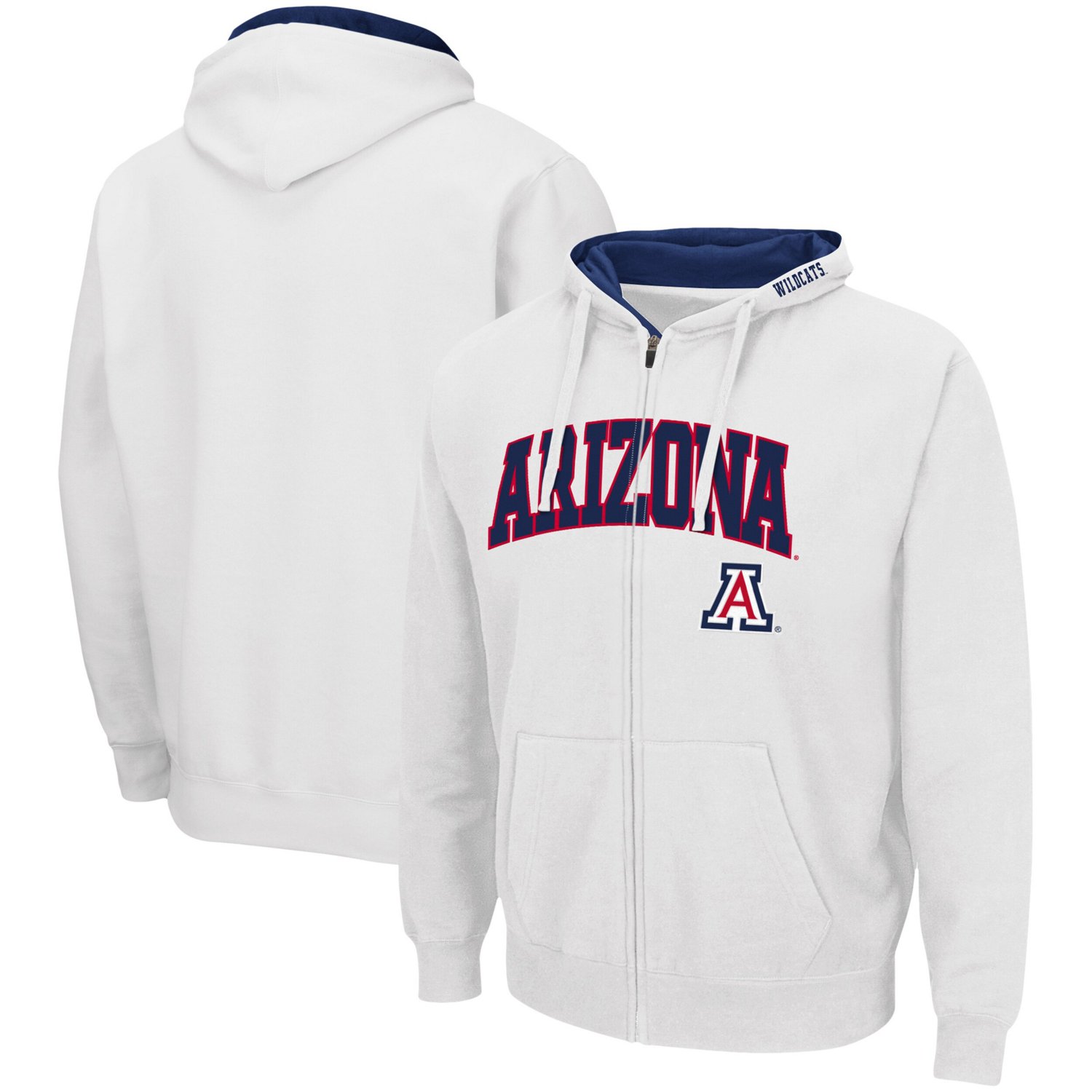 Colosseum Arizona Wildcats Arch  Logo 30 Full-Zip Hoodie