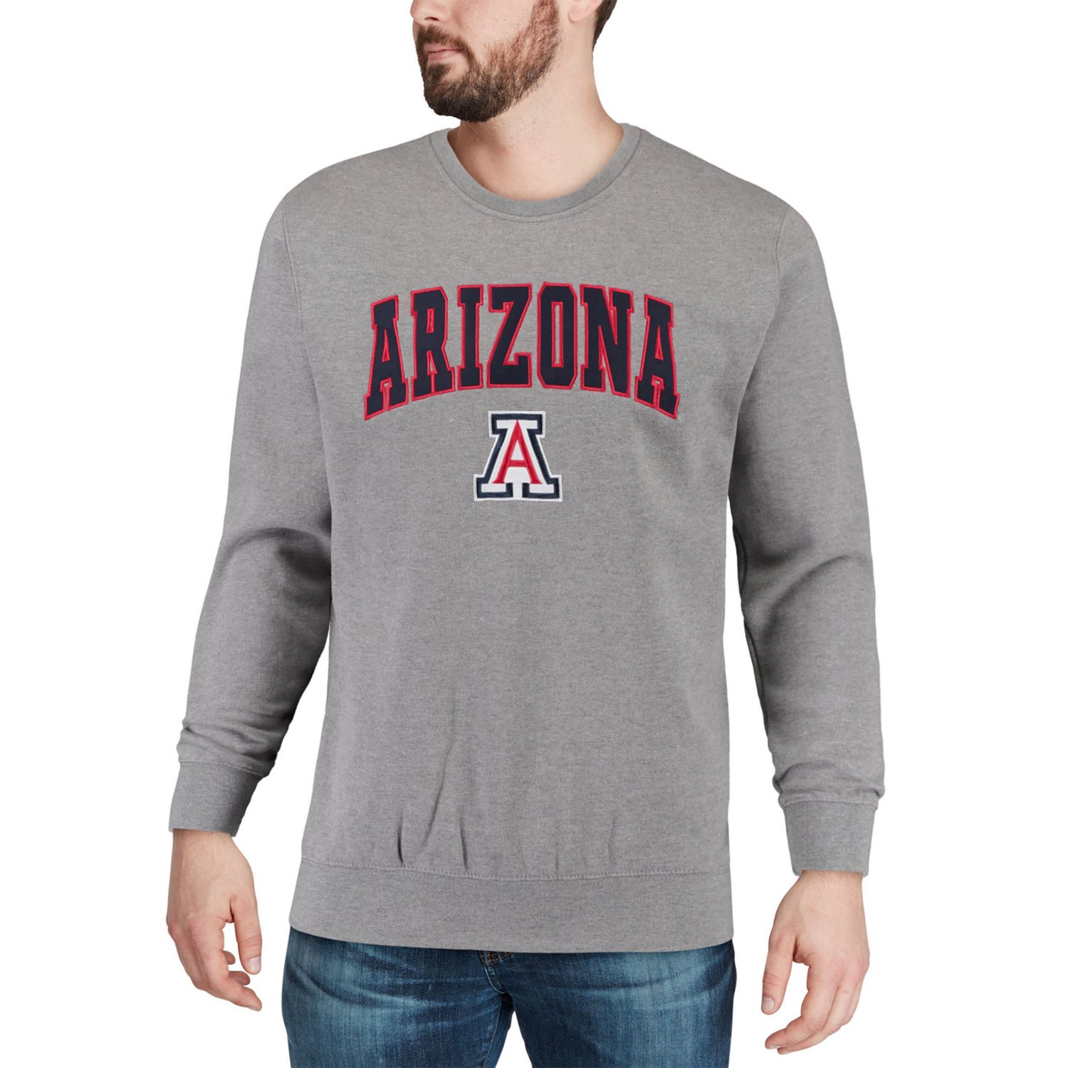 Colosseum Arizona Wildcats Arch  Logo Crew Neck Sweatshirt                                                                       - view number 4
