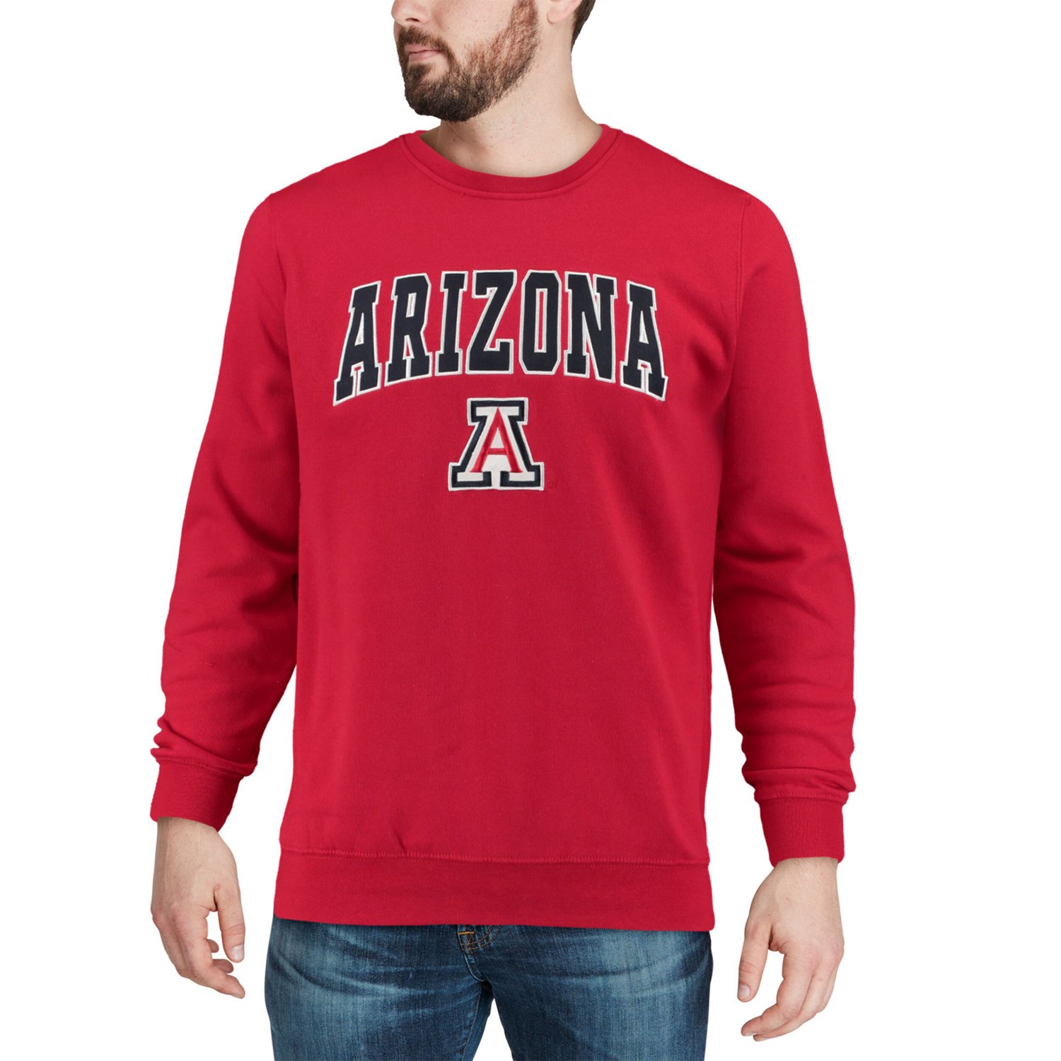 Colosseum Arizona Wildcats Arch  Logo Crew Neck Sweatshirt - view number 4