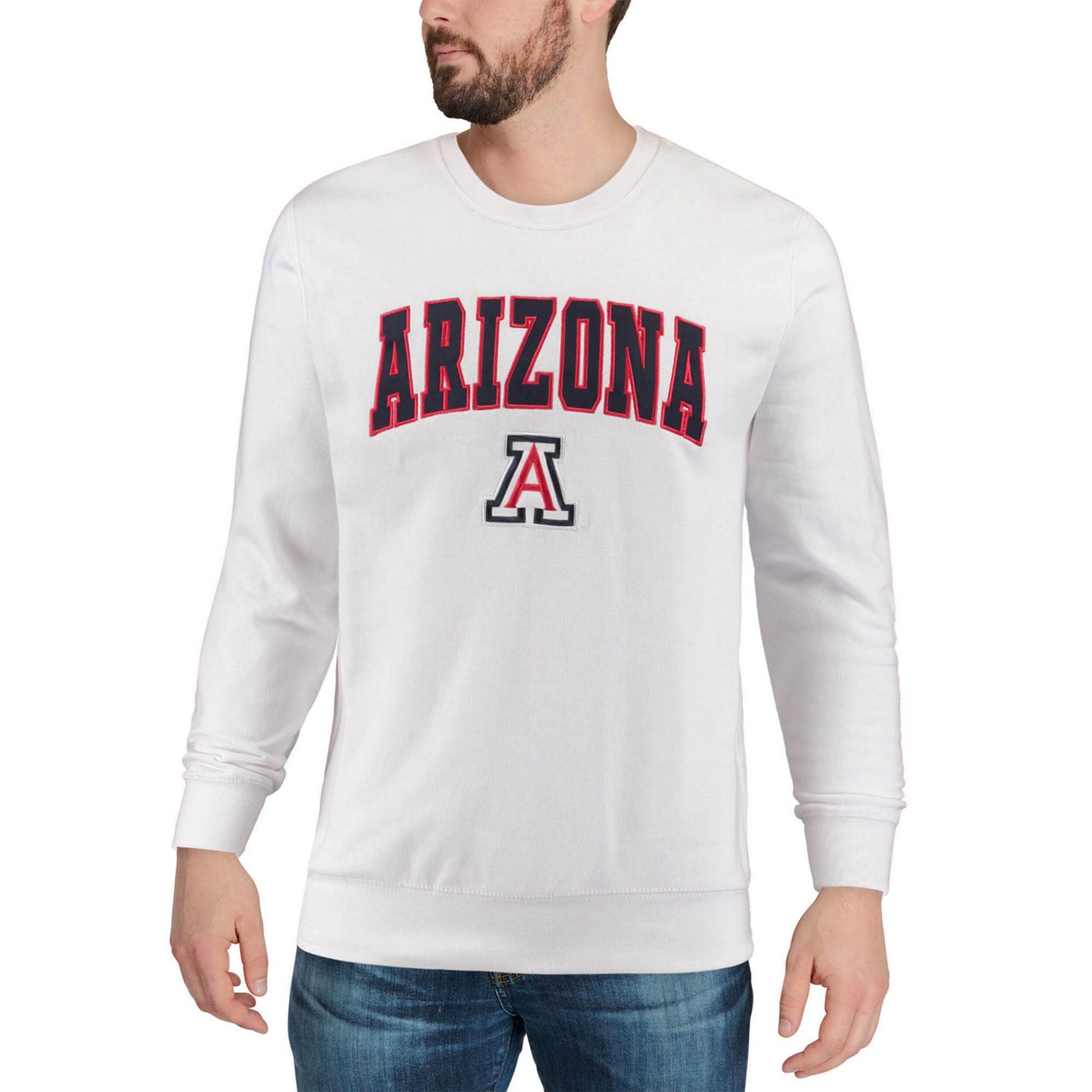 Colosseum Arizona Wildcats Arch  Logo Crew Neck Sweatshirt - view number 4