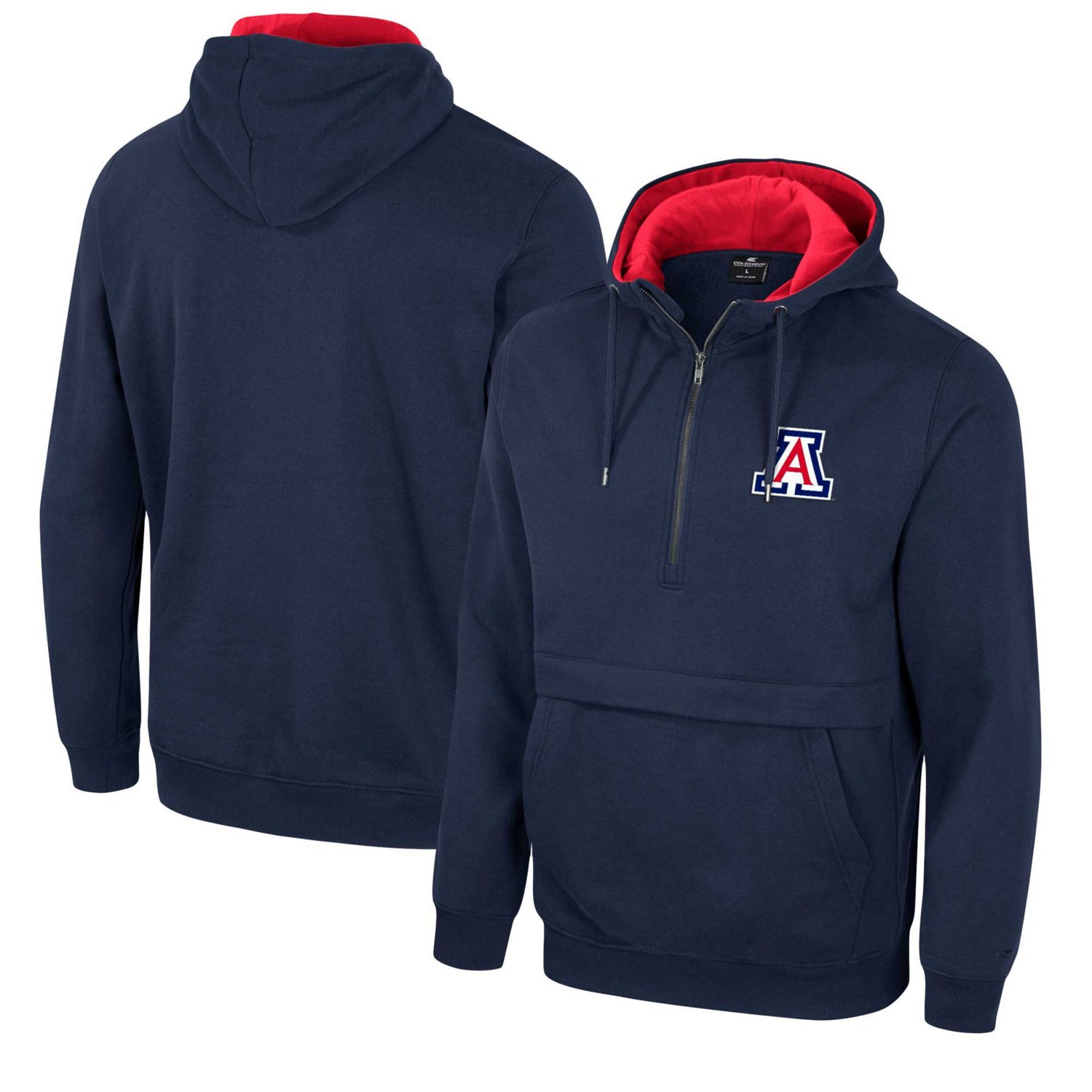 Colosseum Arizona Wildcats Half-Zip Hoodie - view number 1