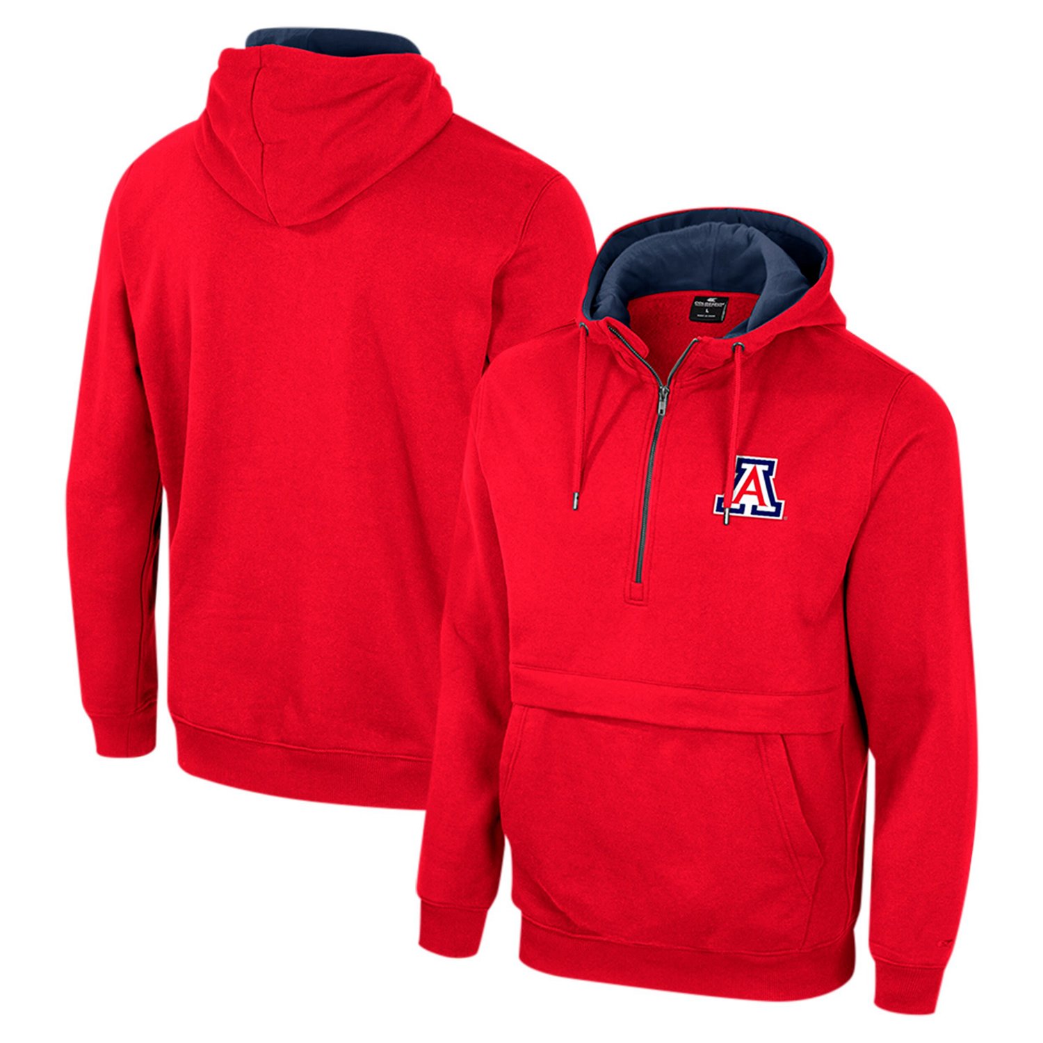 Colosseum Arizona Wildcats Half-Zip Pullover Hoodie - view number 1