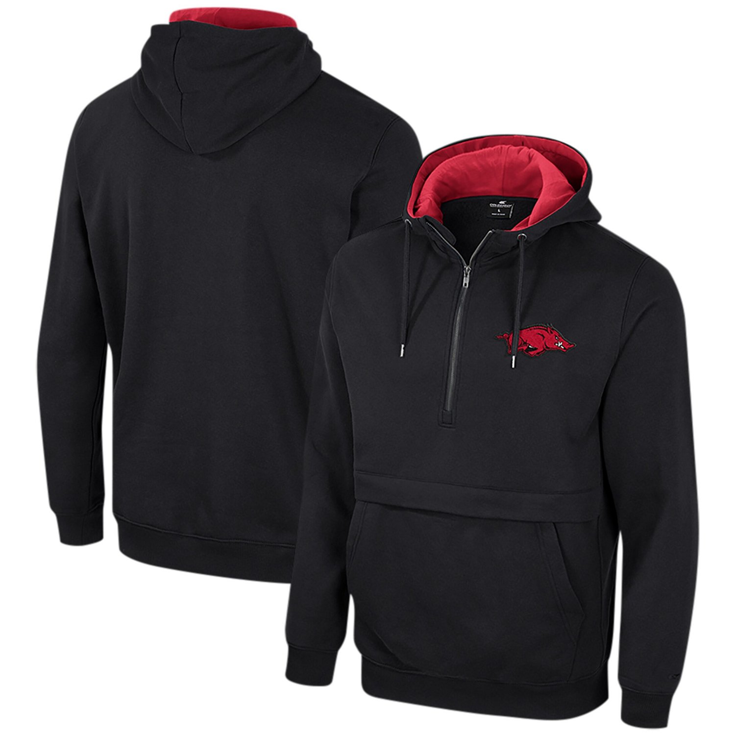 Colosseum Arkansas Razorbacks Half-Zip Hoodie - view number 1