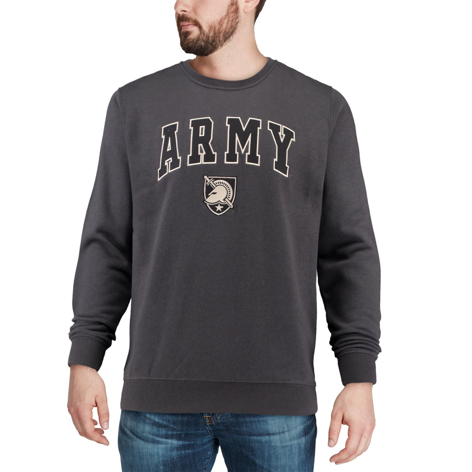 Colosseum Army Black Knights Arch  Logo Crew Neck Sweatshirt                                                                     - view number 4