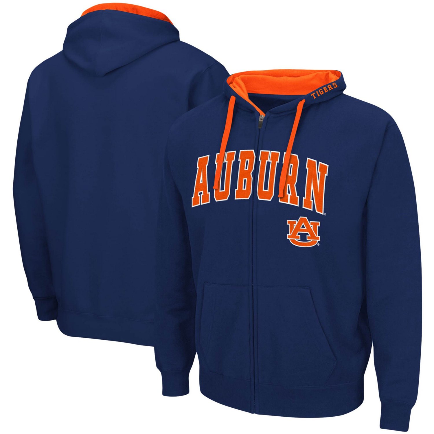 Colosseum Auburn Tigers Big  Tall Full-Zip Hoodie